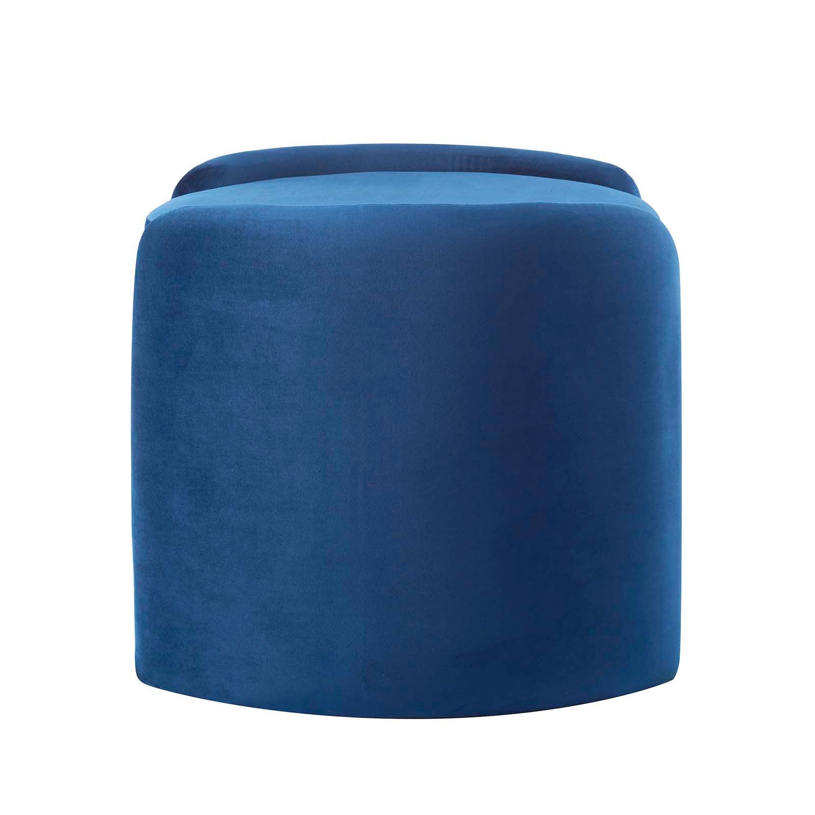 Modway Ottomans & Stools - Nebula Upholstered Performance Velvet Ottoman Midnight Blue