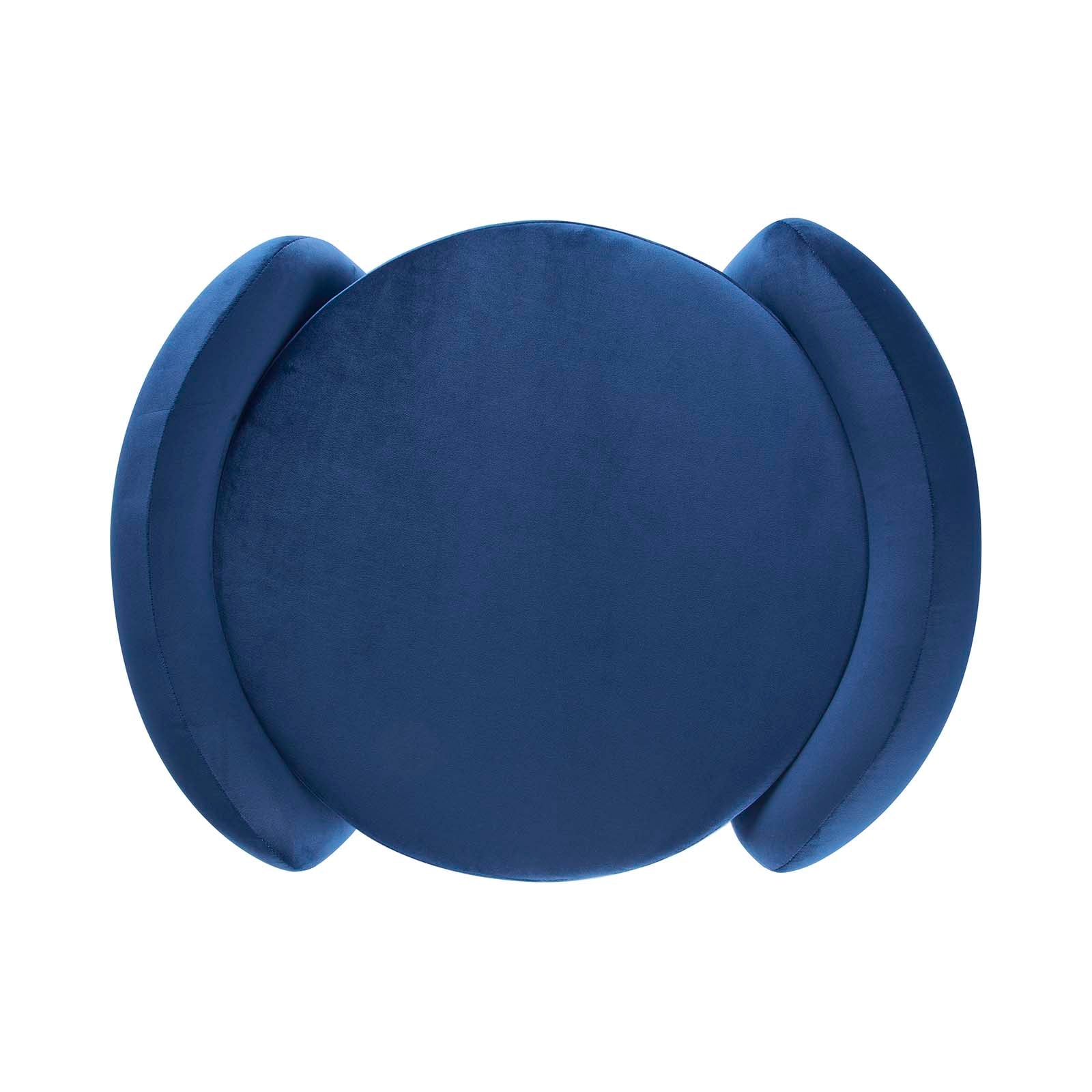 Modway Ottomans & Stools - Nebula Upholstered Performance Velvet Ottoman Midnight Blue