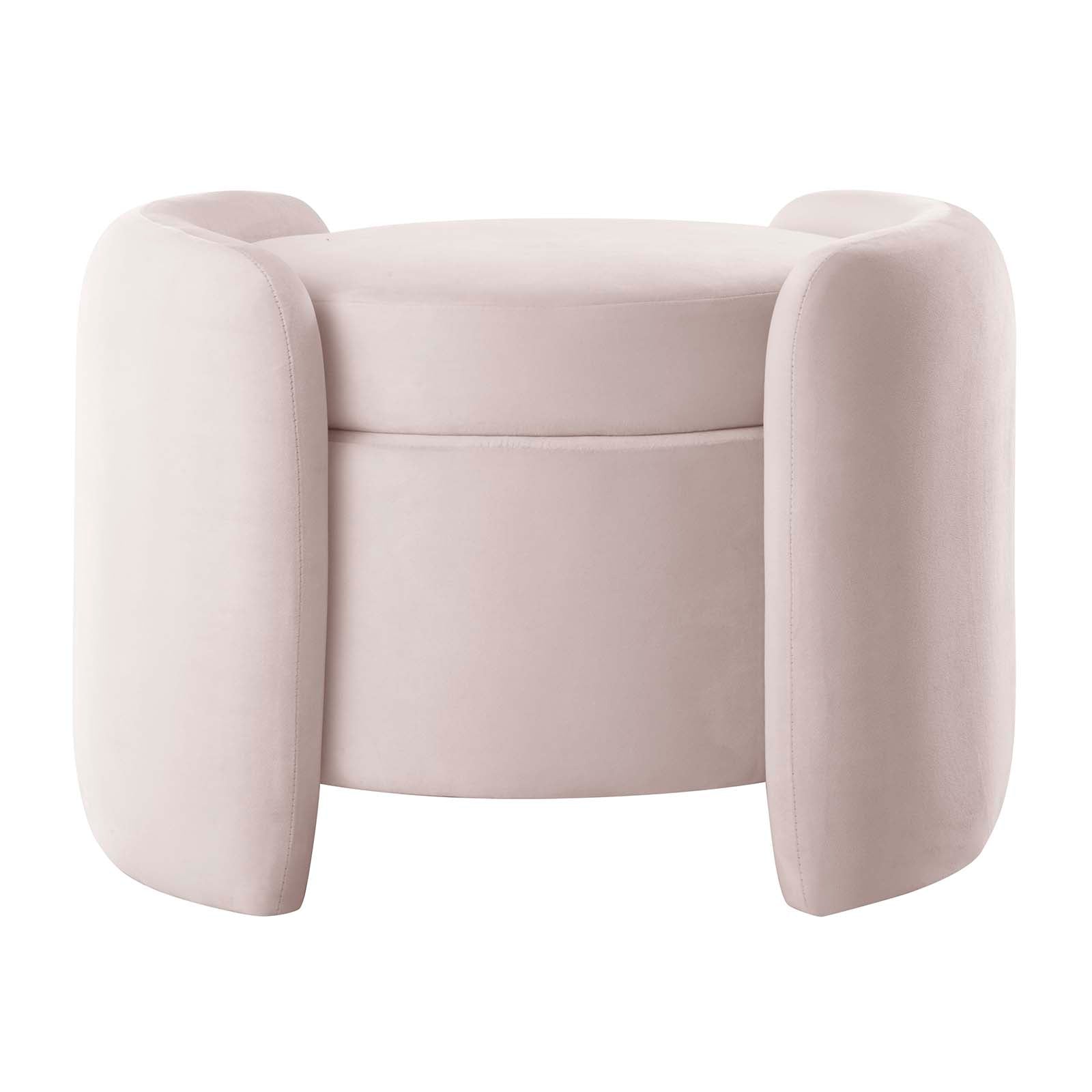 Modway Ottomans & Stools - Nebula Upholstered Performance Velvet Ottoman Pink