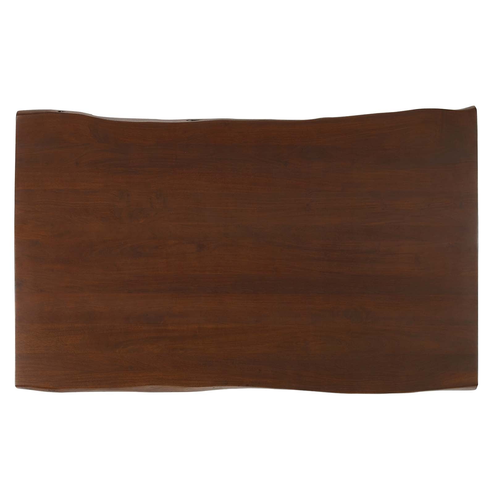 Modway Dining Tables - Henley 60" Live Edge Acacia Wood Dining Table Black Walnut