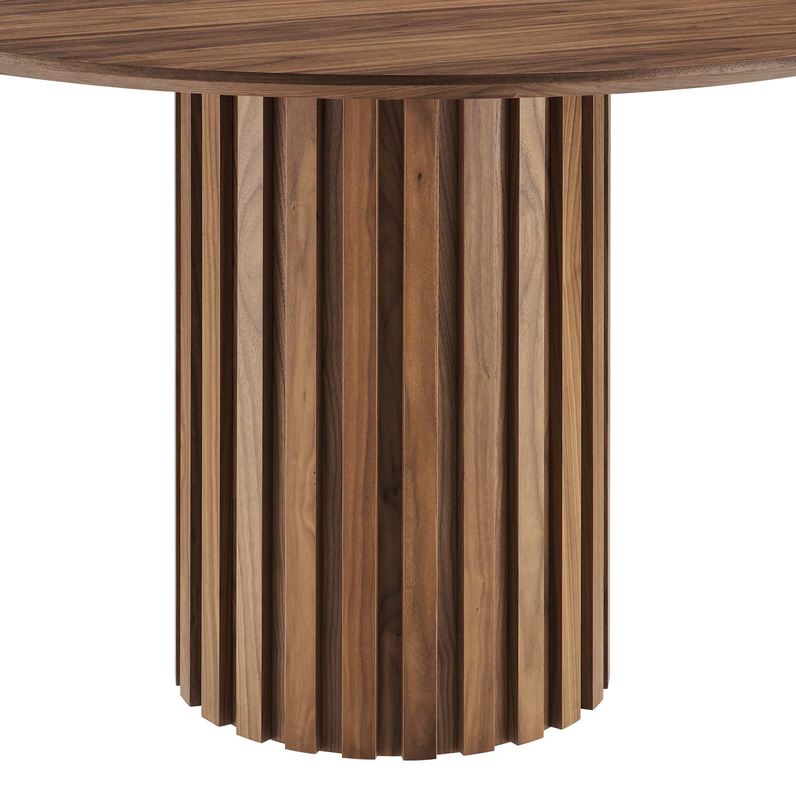 Modway Dining Tables - Senja 47" Round Dining Table Walnut