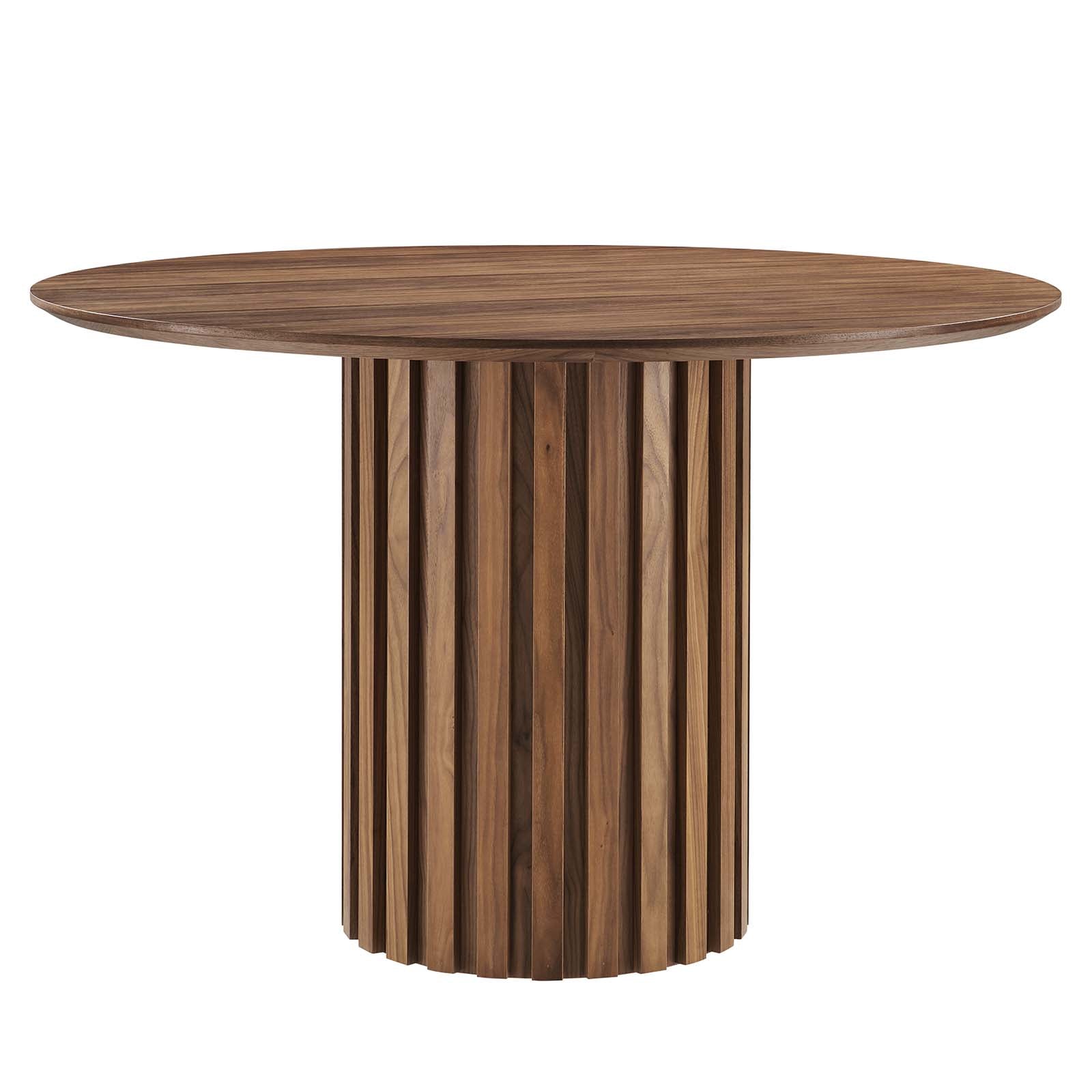Modway Dining Tables - Senja 47" Round Dining Table Walnut