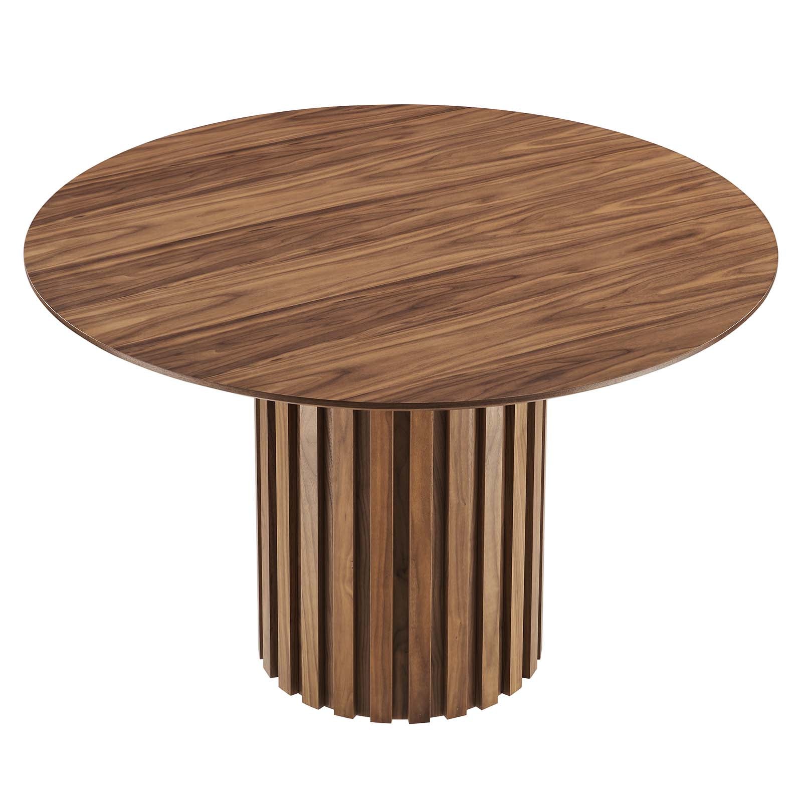 Modway Dining Tables - Senja 47" Round Dining Table Walnut
