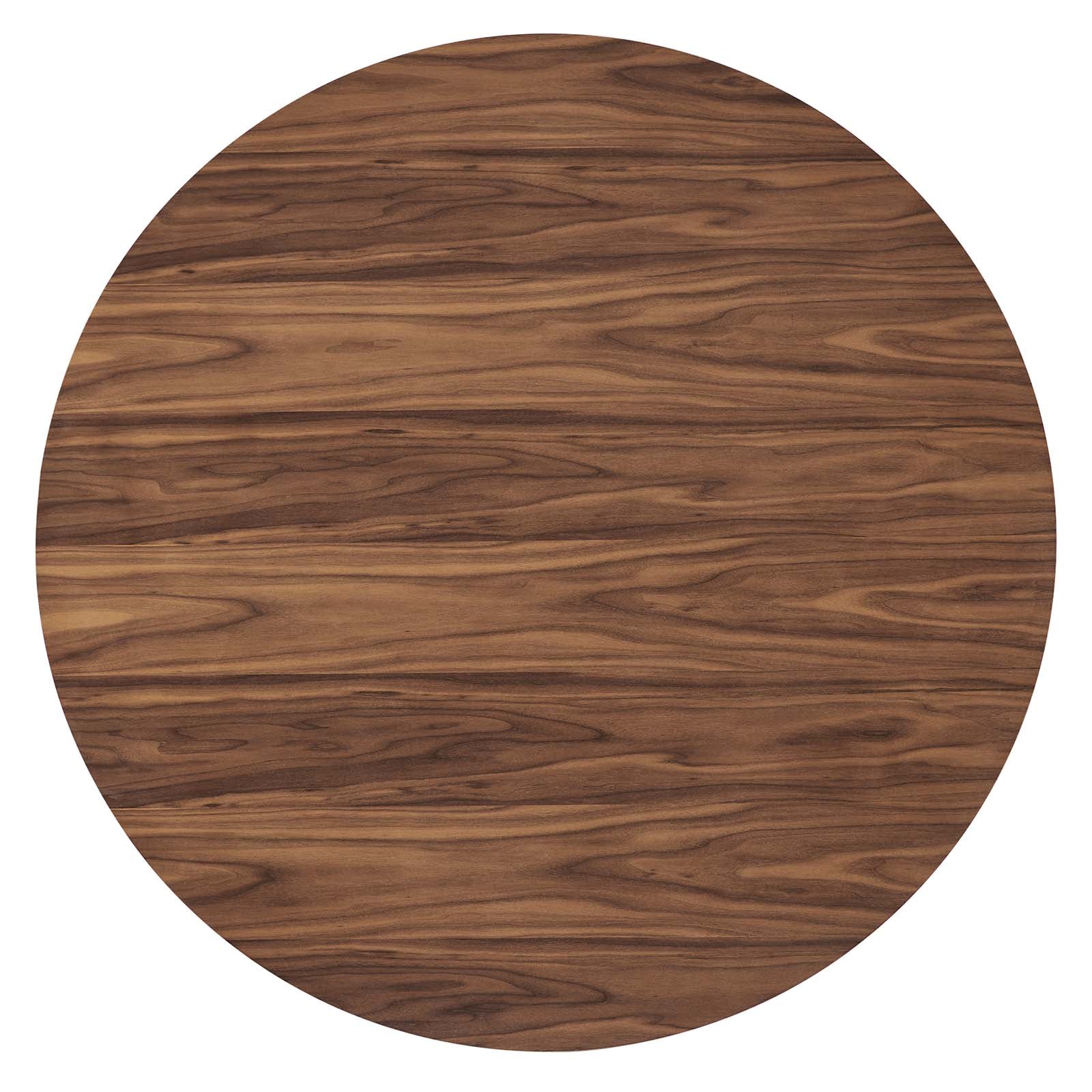 Modway Dining Tables - Senja 47" Round Dining Table Walnut
