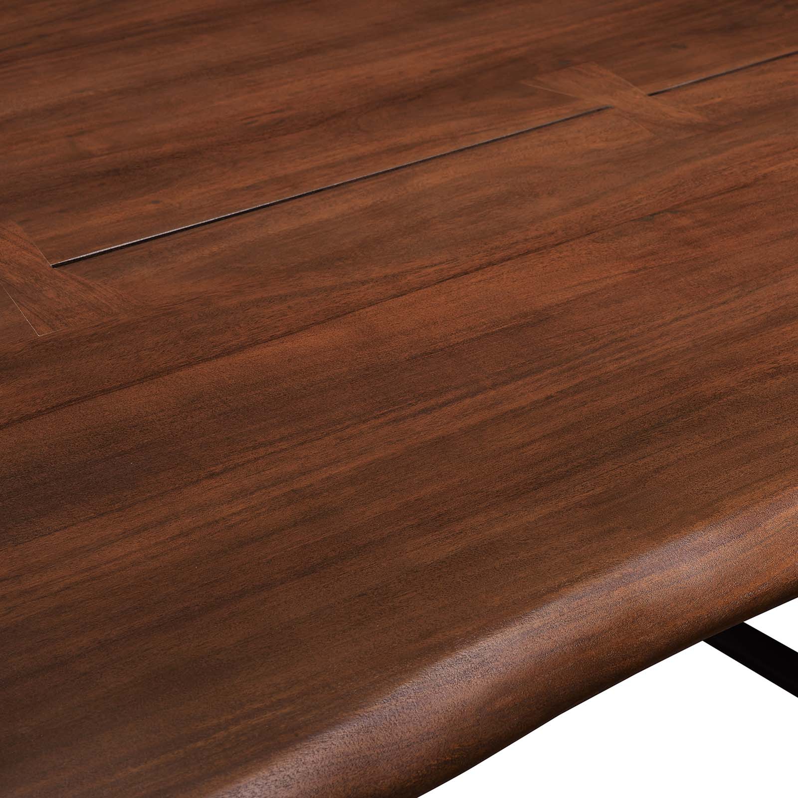 Modway Dining Tables - Viggo 74" Live Edge Acacia Wood Dining Table Black Walnut