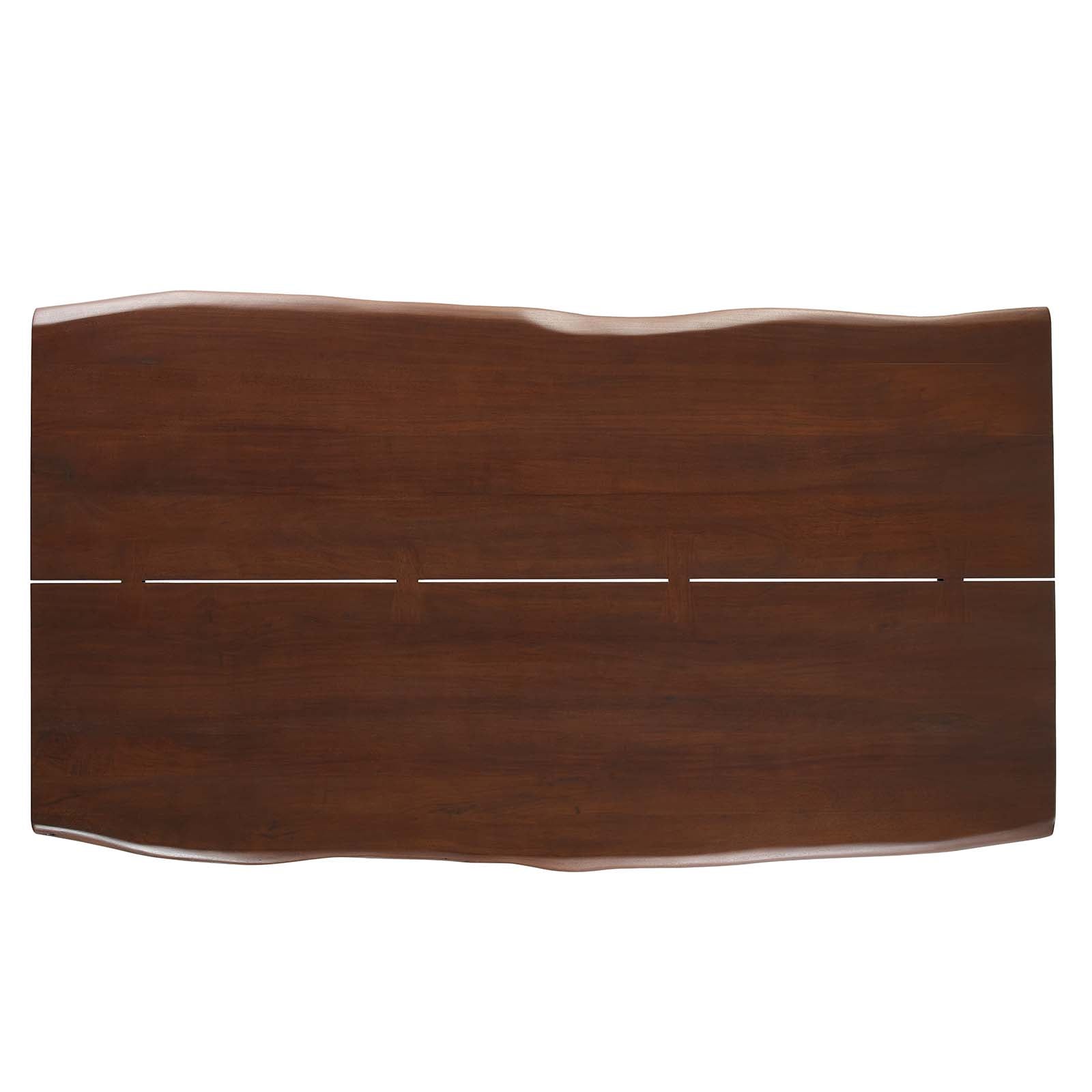 Modway Dining Tables - Ardor 74" Live Edge Acacia Wood Dining Table Black Walnut