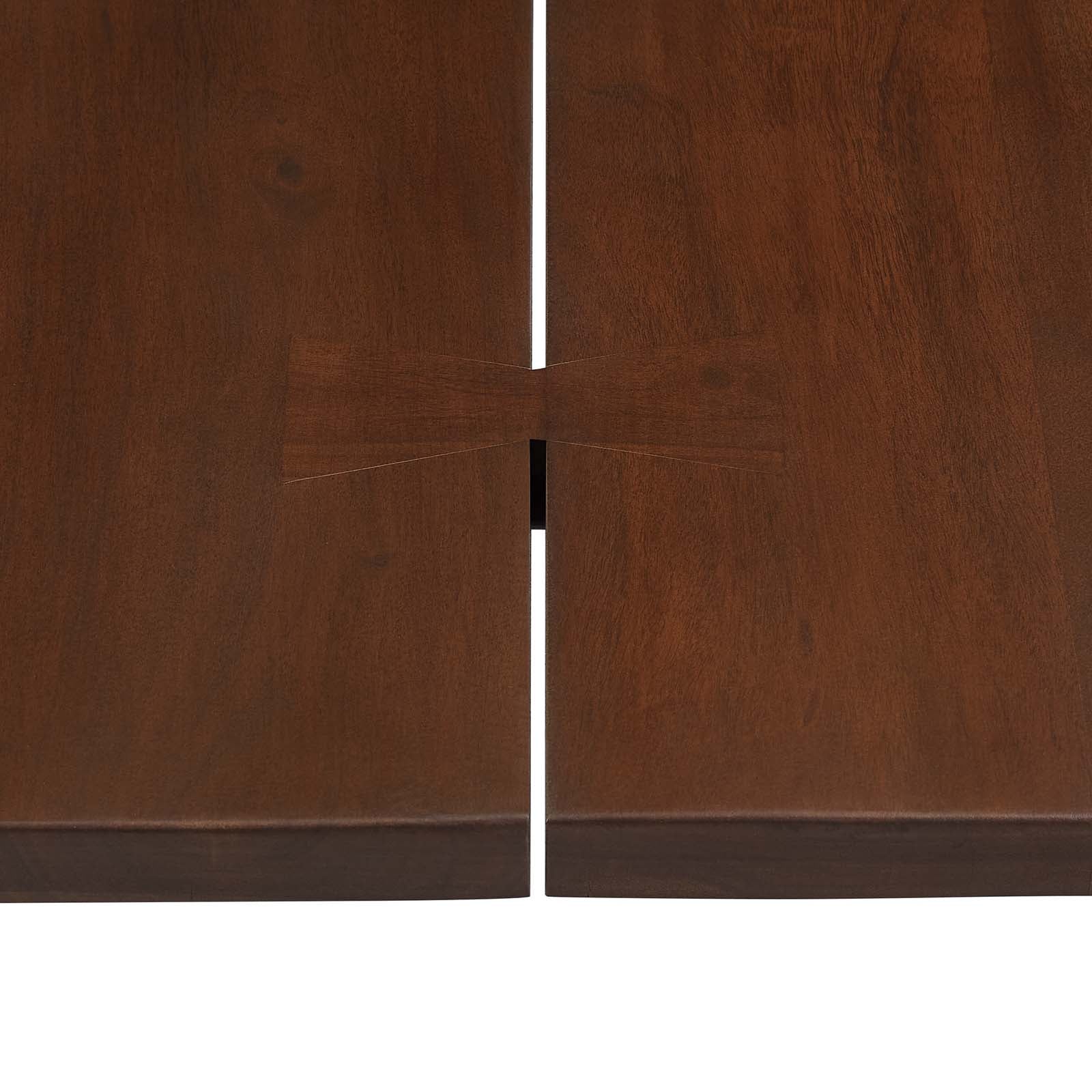 Modway Dining Tables - Ardor 74" Live Edge Acacia Wood Dining Table Black Walnut