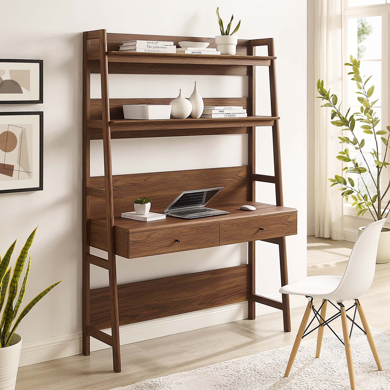 Modway Desks - Bixby Office Desk Walnut