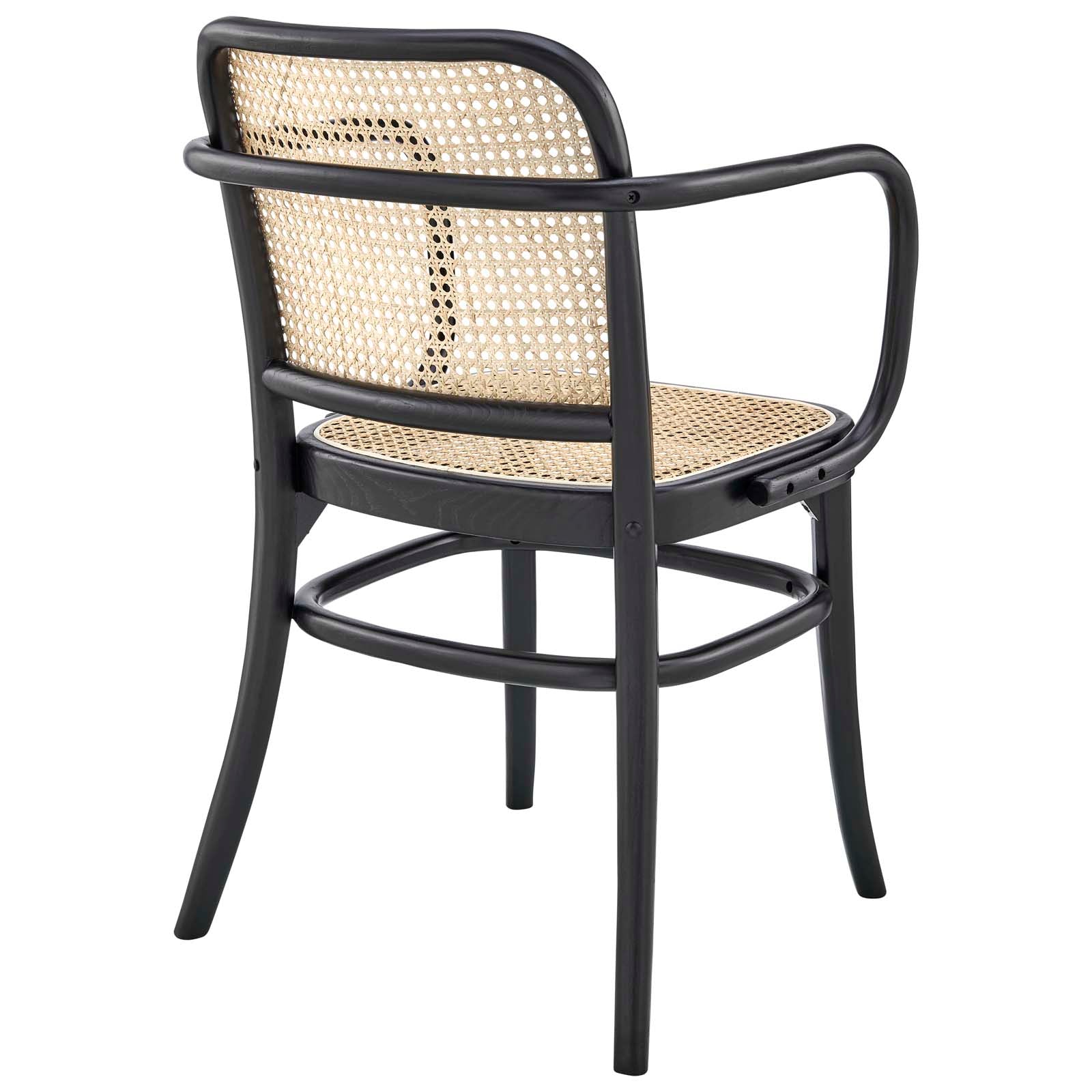 Modway Dining Chairs - Winona Wood Dining Chair Set Of 2 Black