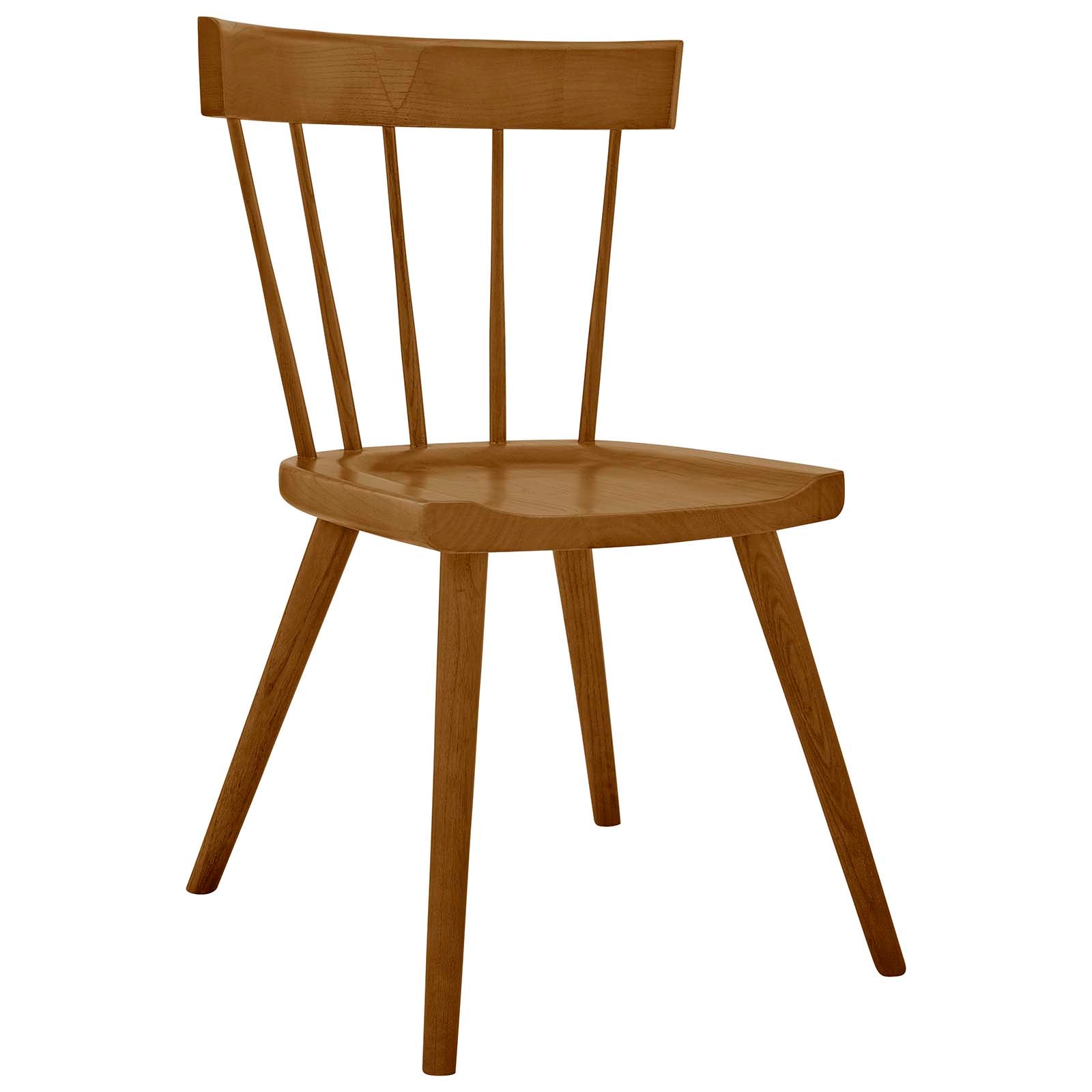 Modway Dining Chairs - Sutter Wood Dining Side Chair Set Of 2 Walnut