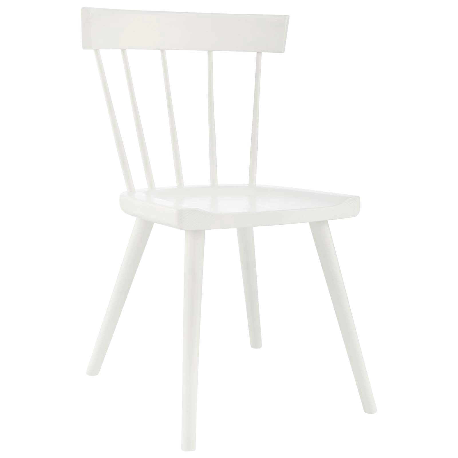 Modway Dining Chairs - Sutter Wood Dining Side Chair Set Of 2 White