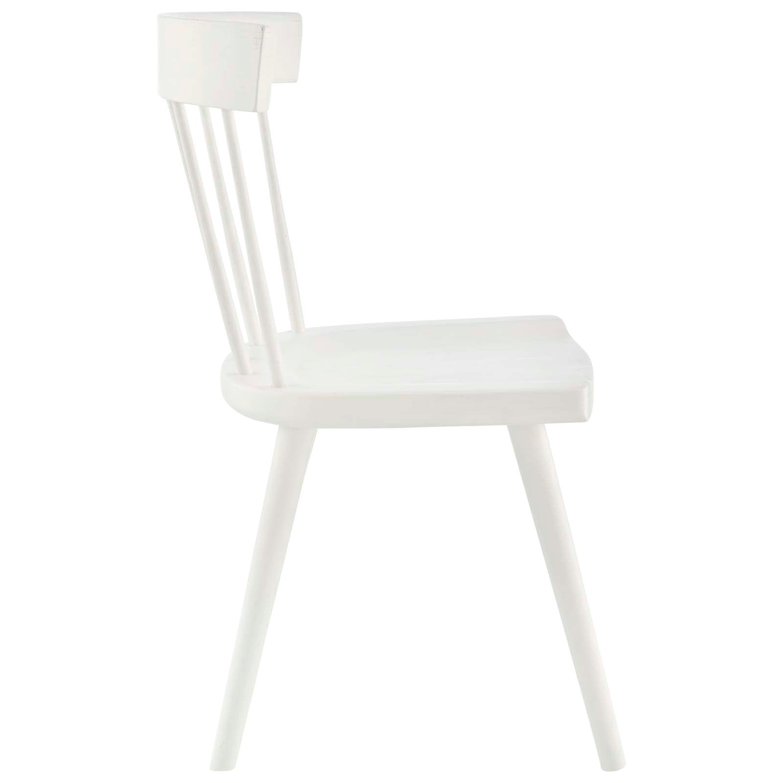 Modway Dining Chairs - Sutter Wood Dining Side Chair Set Of 2 White