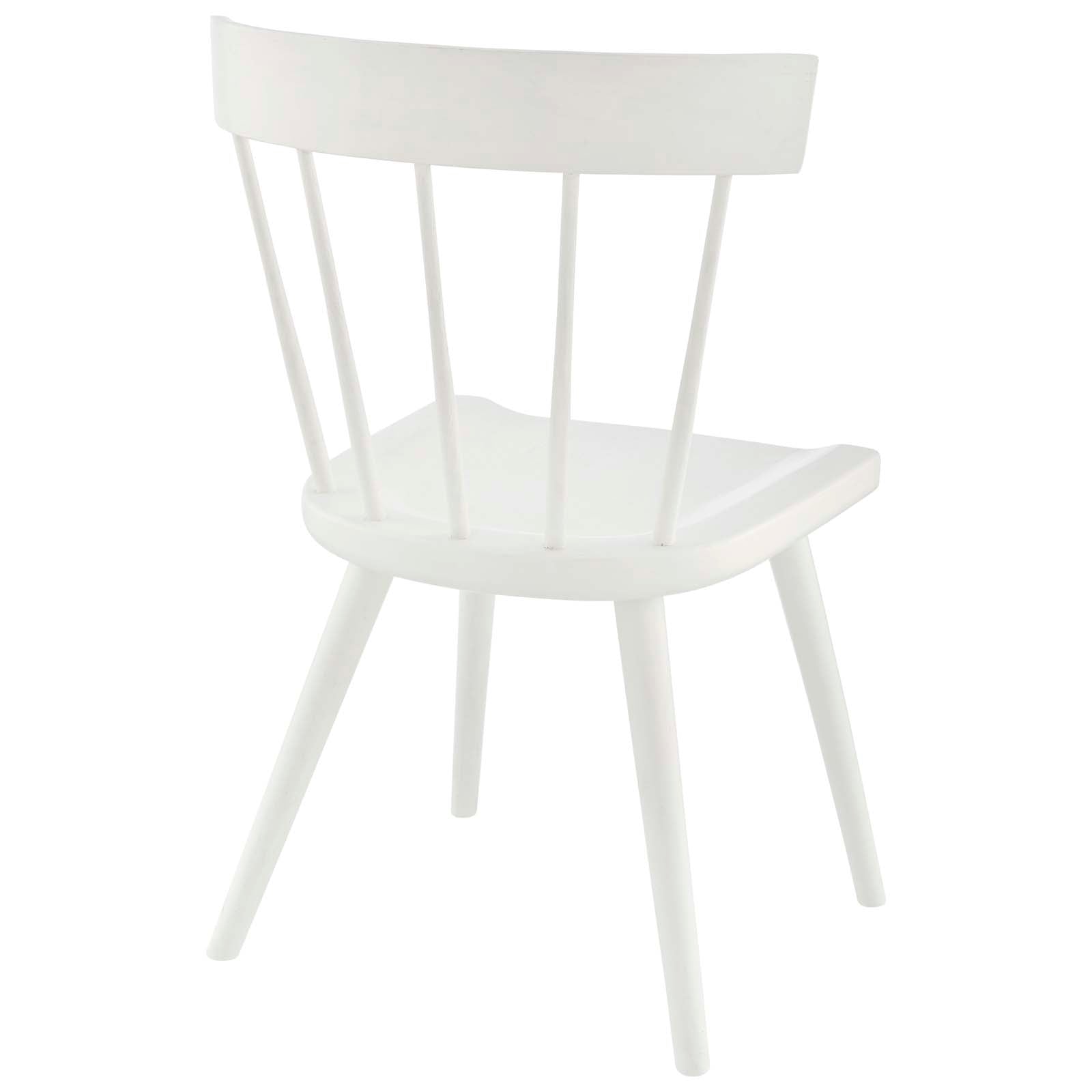 Modway Dining Chairs - Sutter Wood Dining Side Chair Set Of 2 White
