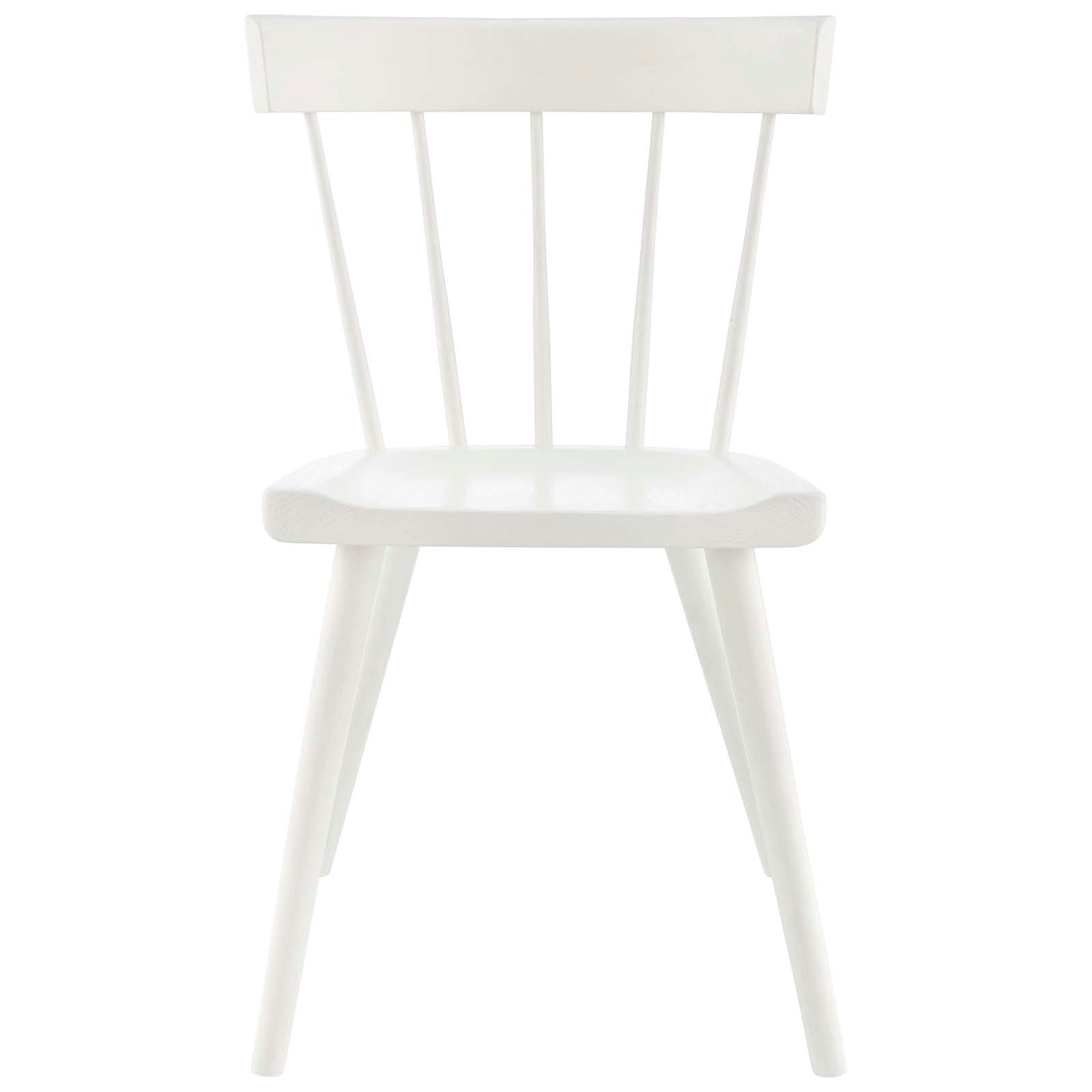 Modway Dining Chairs - Sutter Wood Dining Side Chair Set Of 2 White