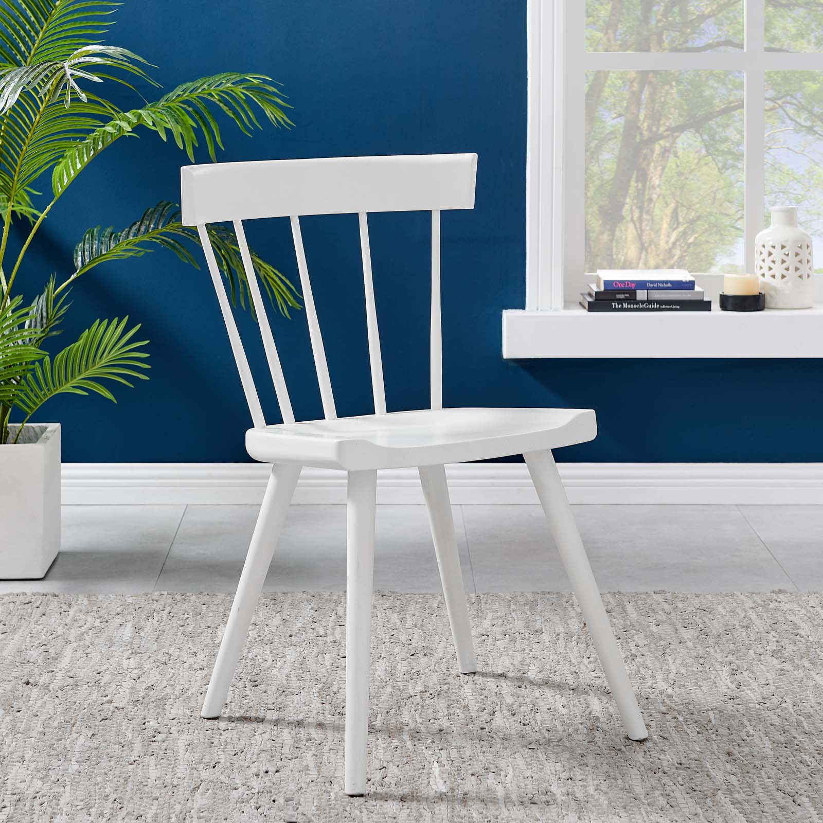 Modway Dining Chairs - Sutter Wood Dining Side Chair Set Of 2 White