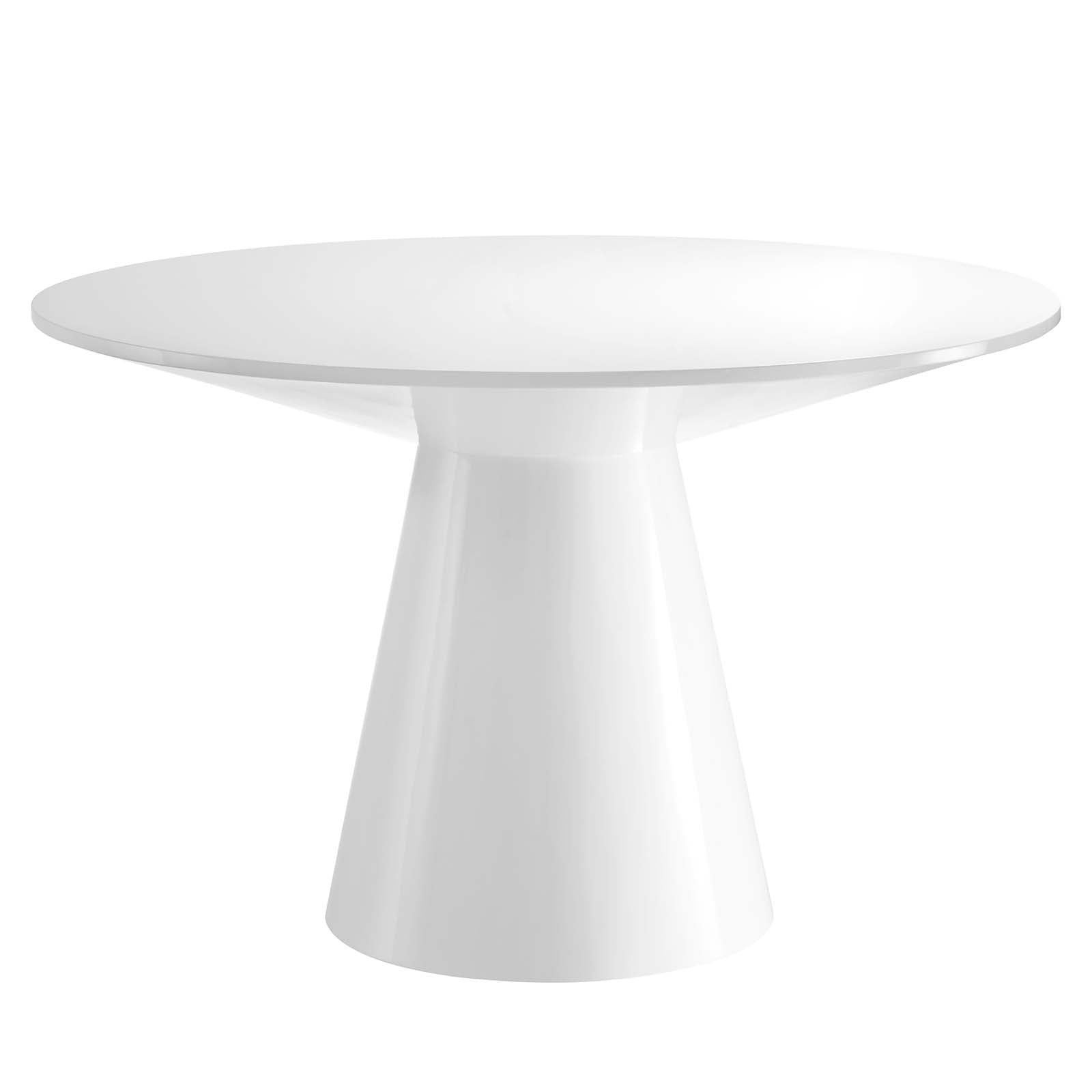 Modway Dining Tables - Provision-47"-Round-Dining-Table-White