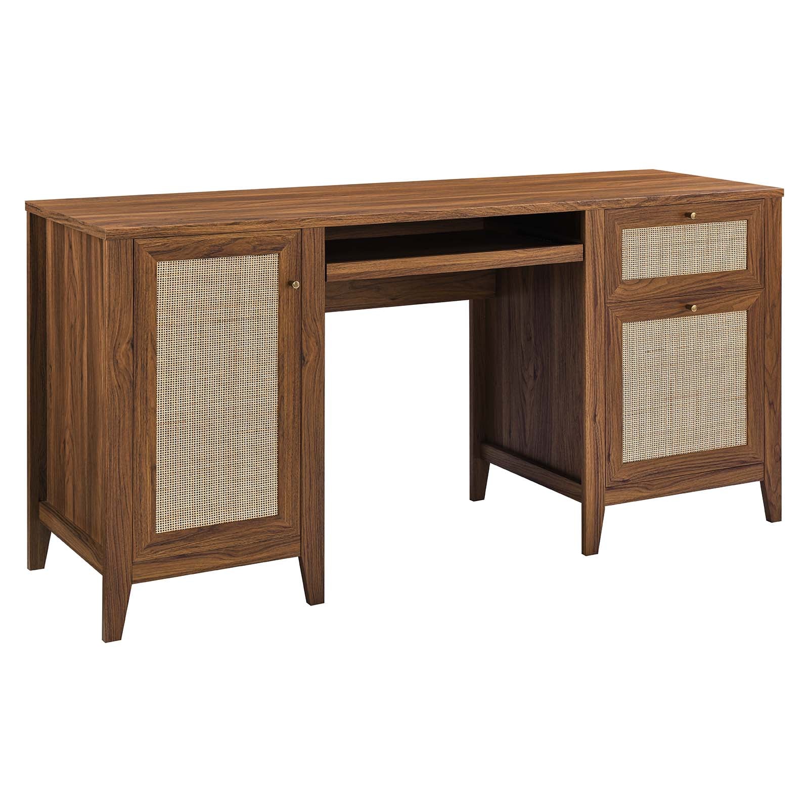 Modway Desks - Soma-63"-Office-Desk-Walnut