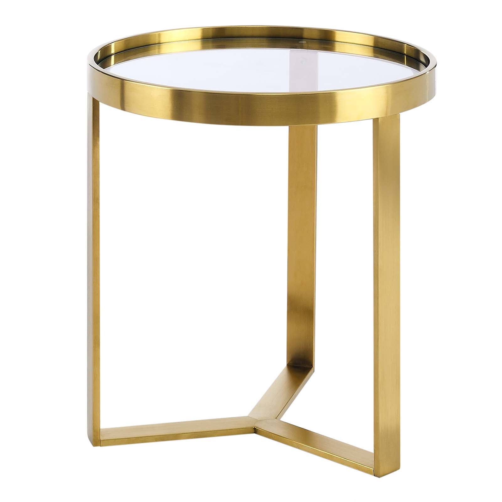 Modway Side & End Tables - Relay-Side-Table-Gold
