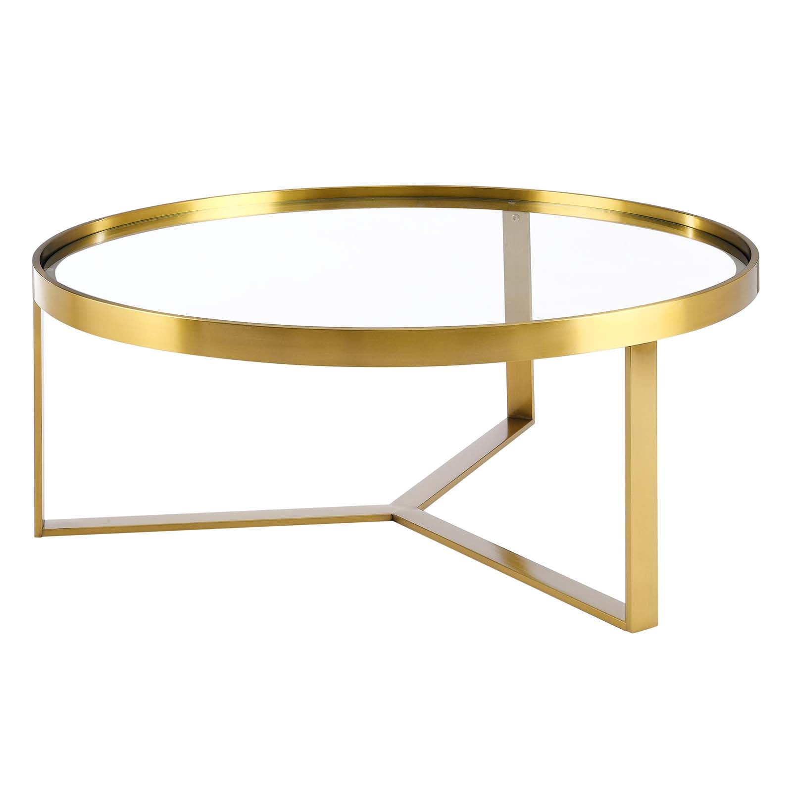 Modway Coffee Tables - Relay-Coffee-Table-Gold