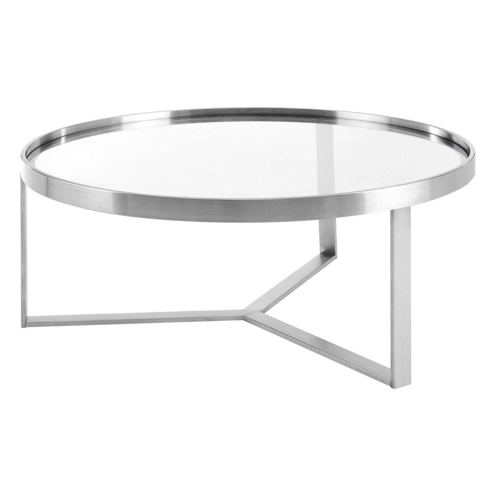 Modway Coffee Tables - Relay-Coffee-Table-Silver