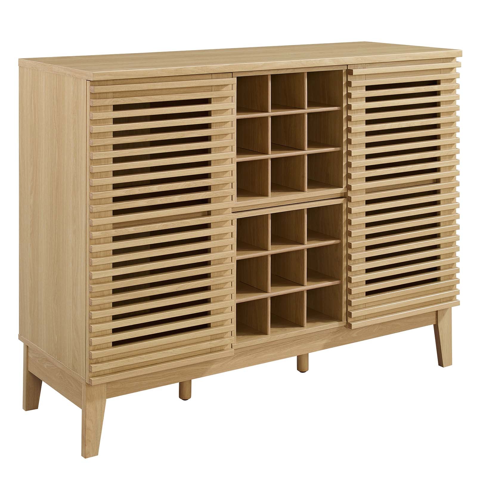 Modway Buffets & Cabinets - Render Bar Cabinet Oak