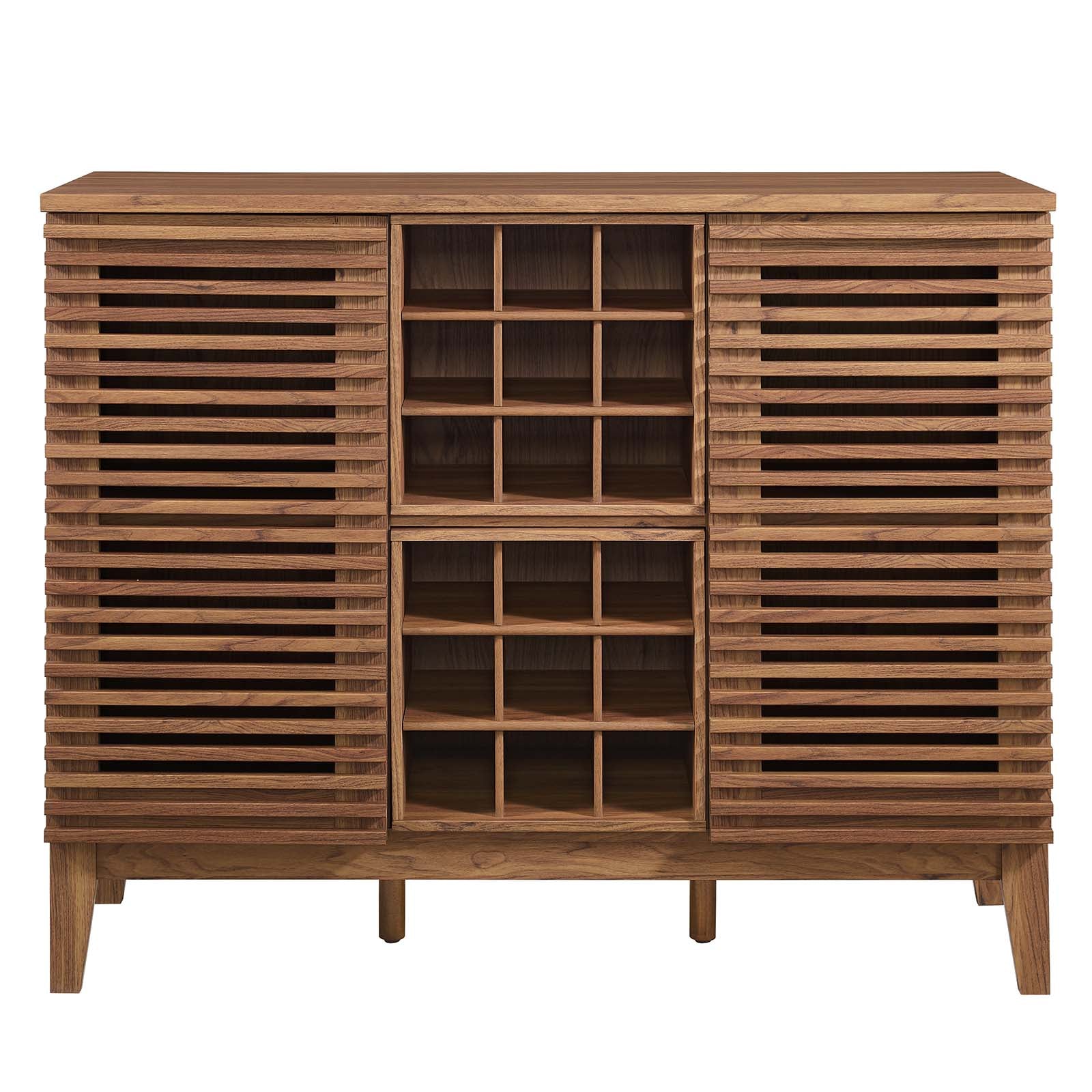 Modway Buffets & Cabinets - Render Bar Cabinet Walnut 37"H