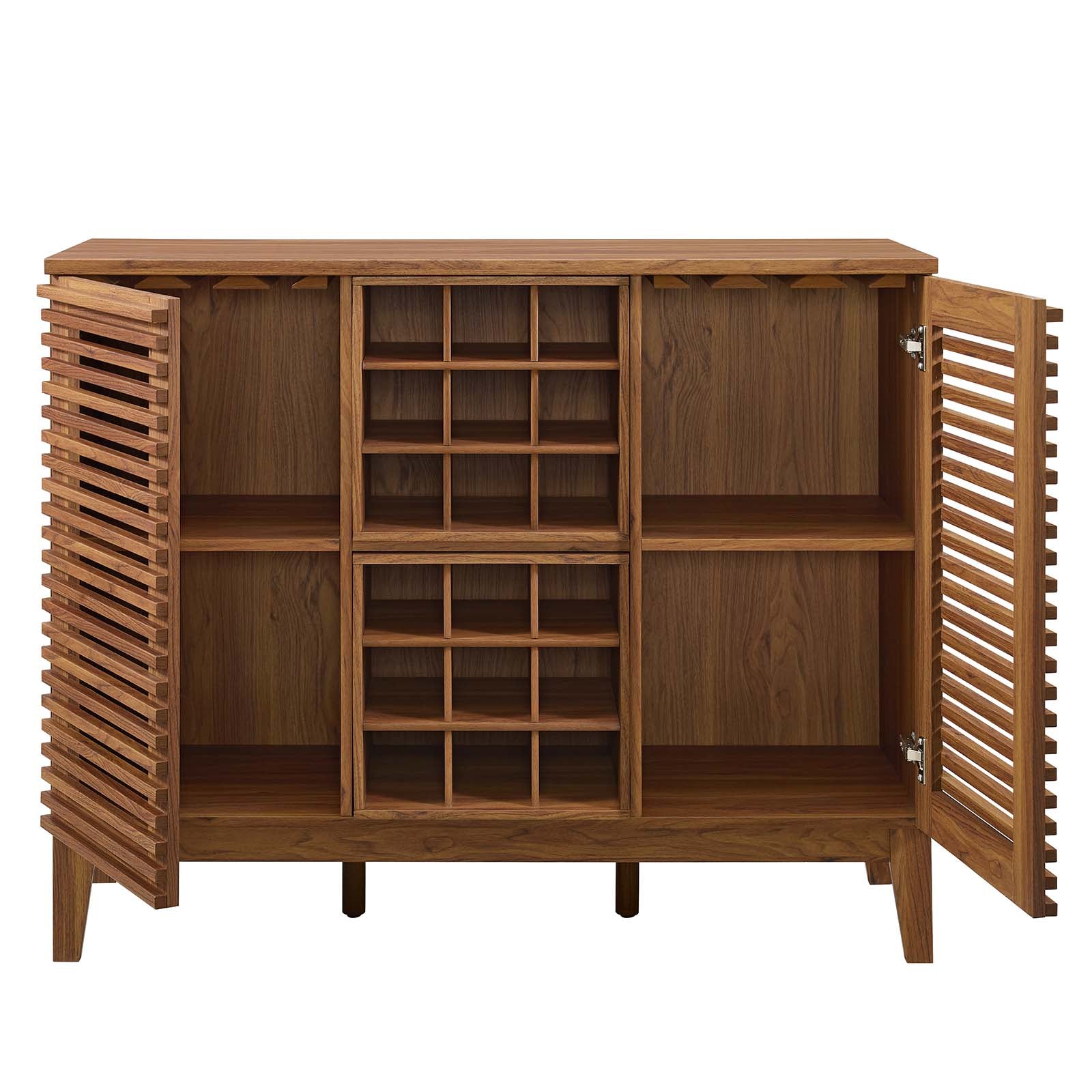 Modway Buffets & Cabinets - Render Bar Cabinet Walnut 37"H