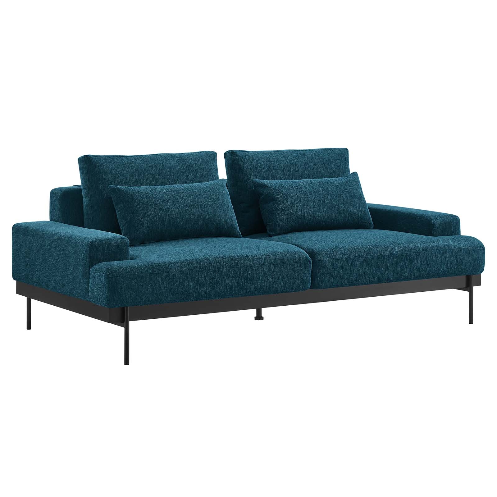 Modway Sofas & Couches - Proximity-Upholstered-Fabric-Sofa-Azure