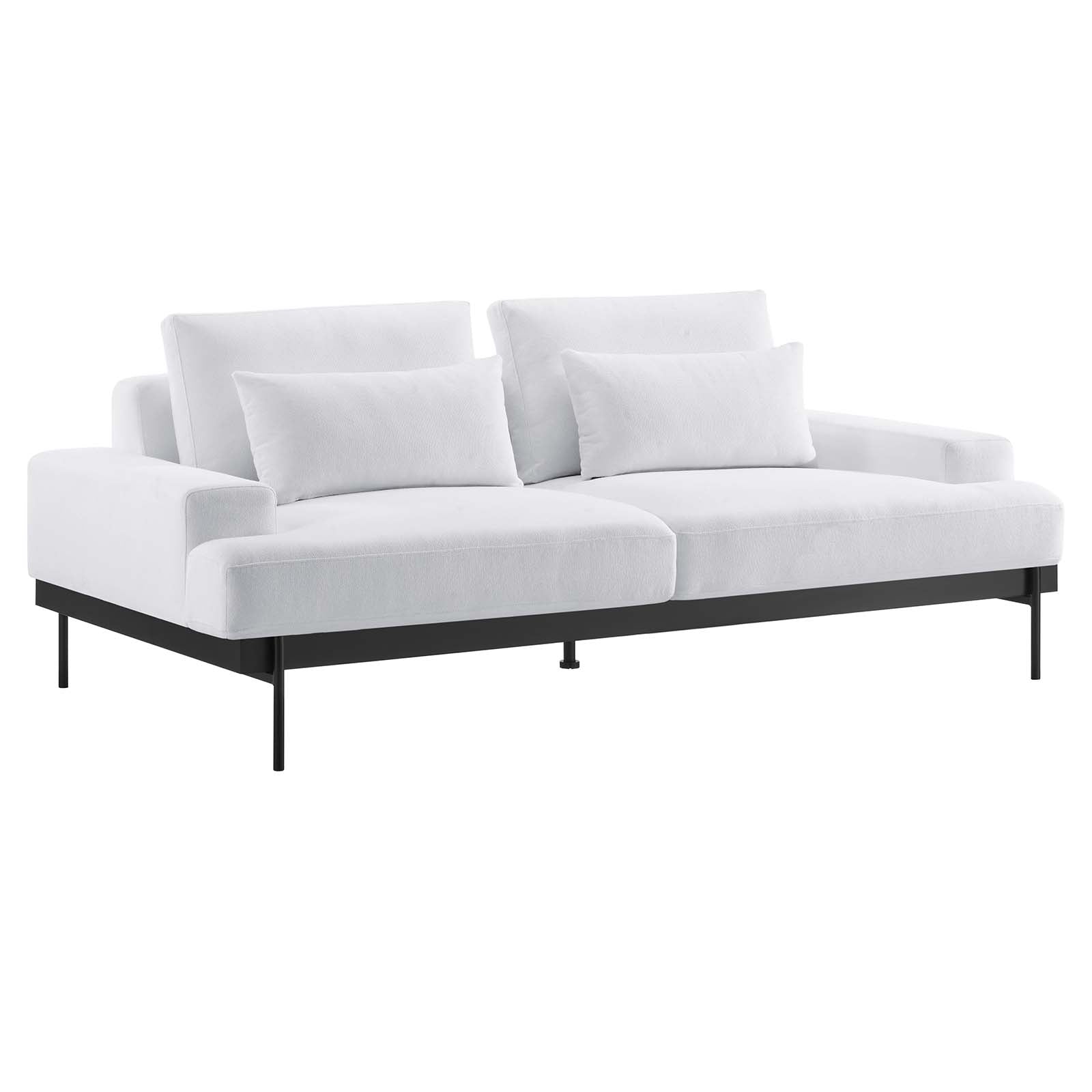 Modway Sofas & Couches - Proximity-Upholstered-Fabric-Sofa-White