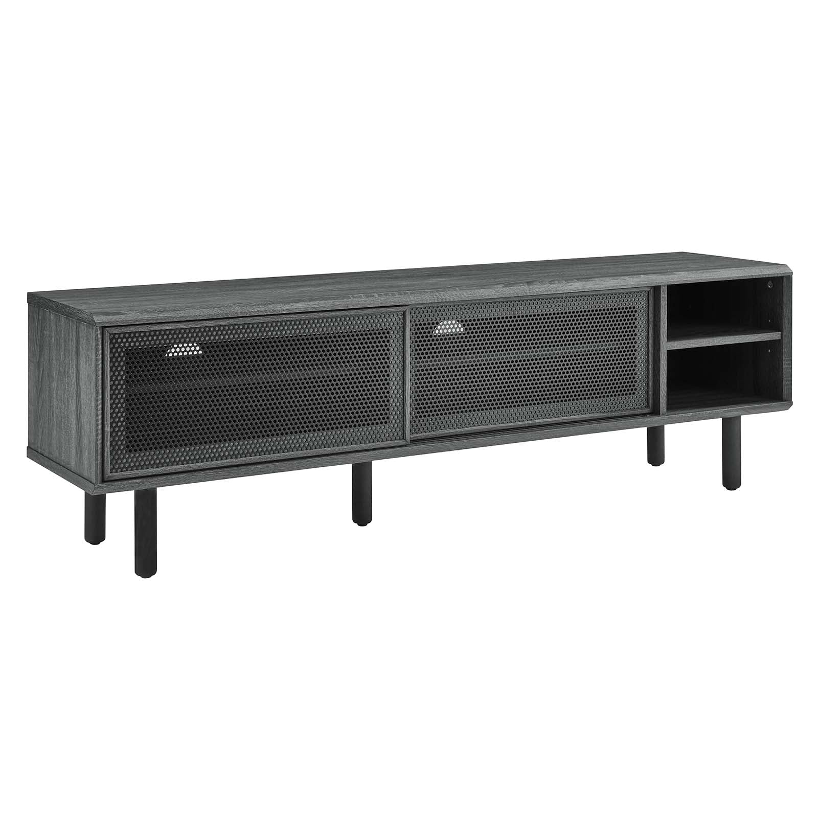 Modway TV & Media Units - Kurtis-60"-TV-Stand-Charcoal