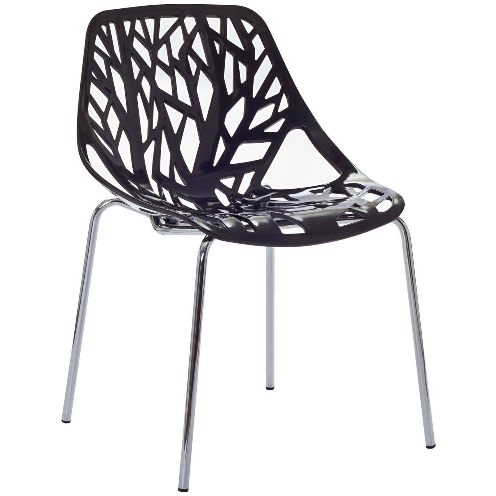 Modway Dining Chairs - Stencil Dining Side Chair Black