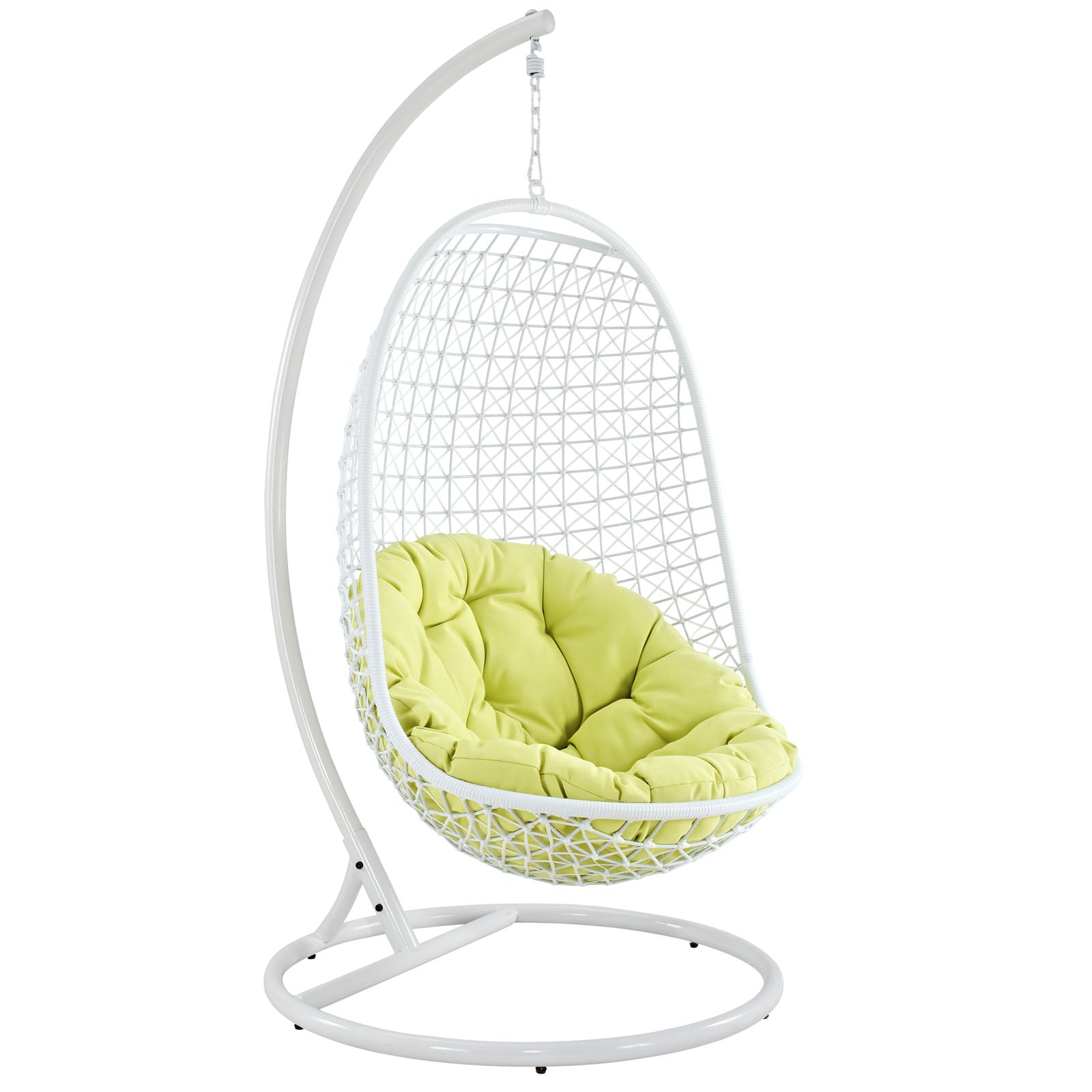 Modway Outdoor Swings - Encounter Swing Outdoor Lounge Chair White