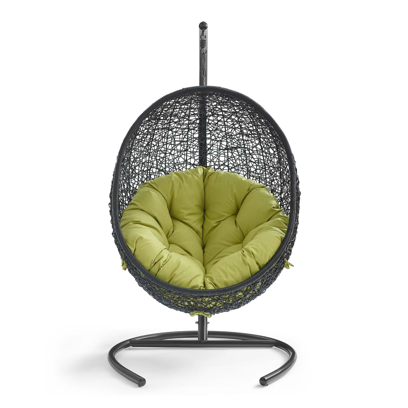 Modway Outdoor Swings - Encase Swing Outdoor Patio Lounge Chair Peridot