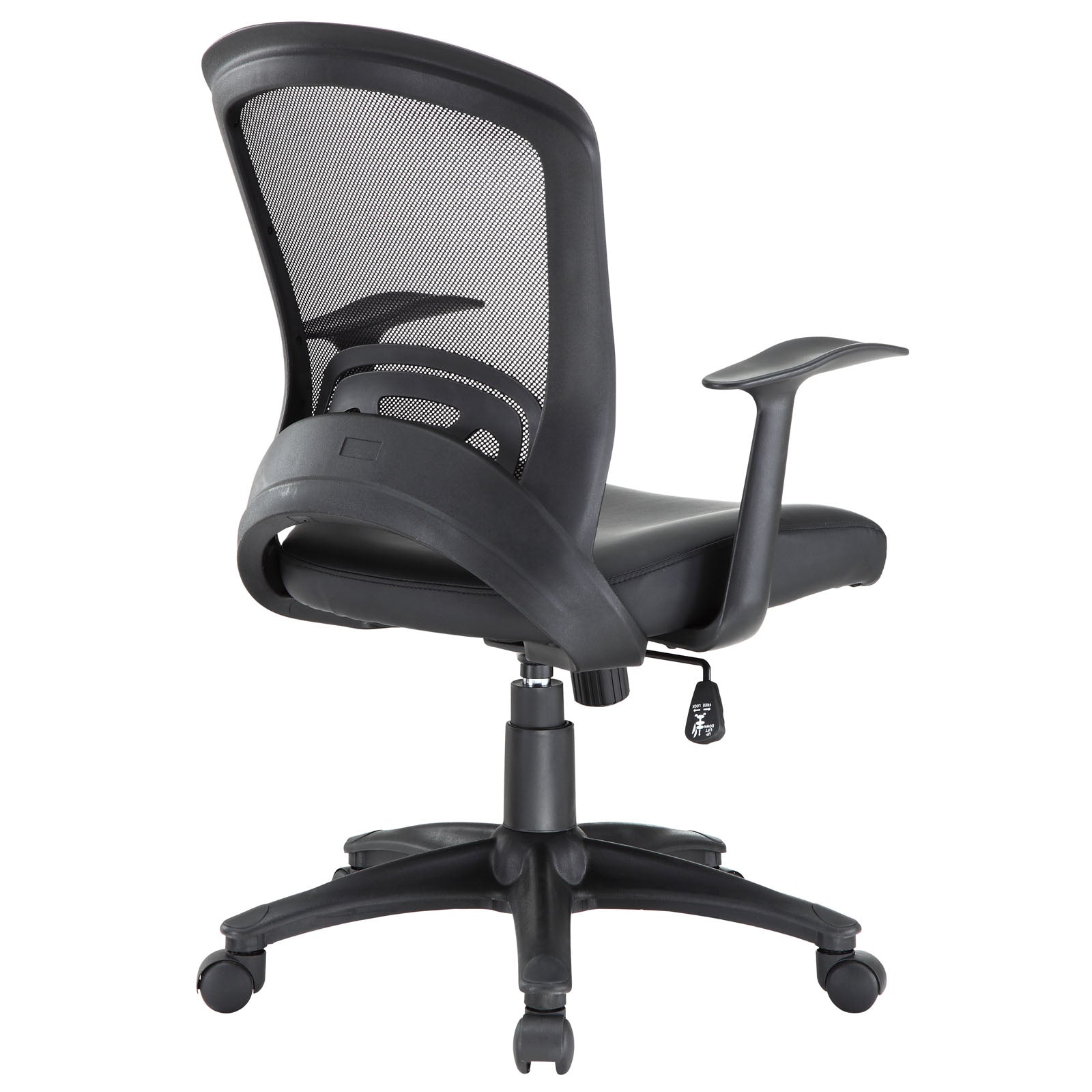 Modway Task Chairs - Pulse Vinyl Office Chair Black
