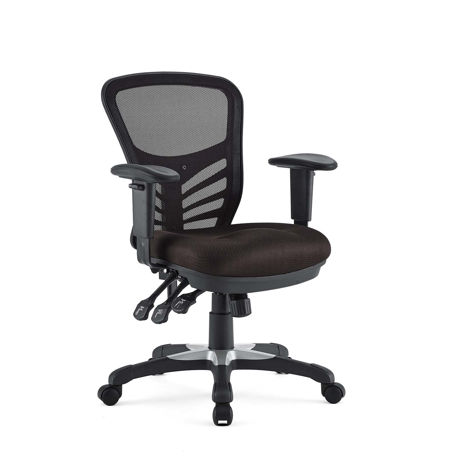 Modway Task Chairs - Articulate Office Chair Brown