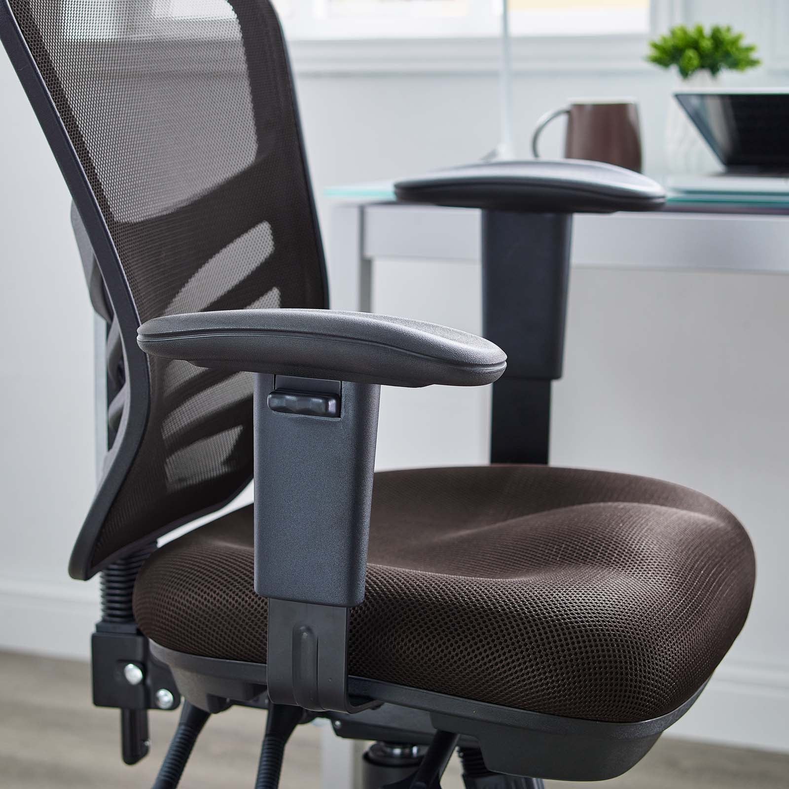 Modway Task Chairs - Articulate Office Chair Brown