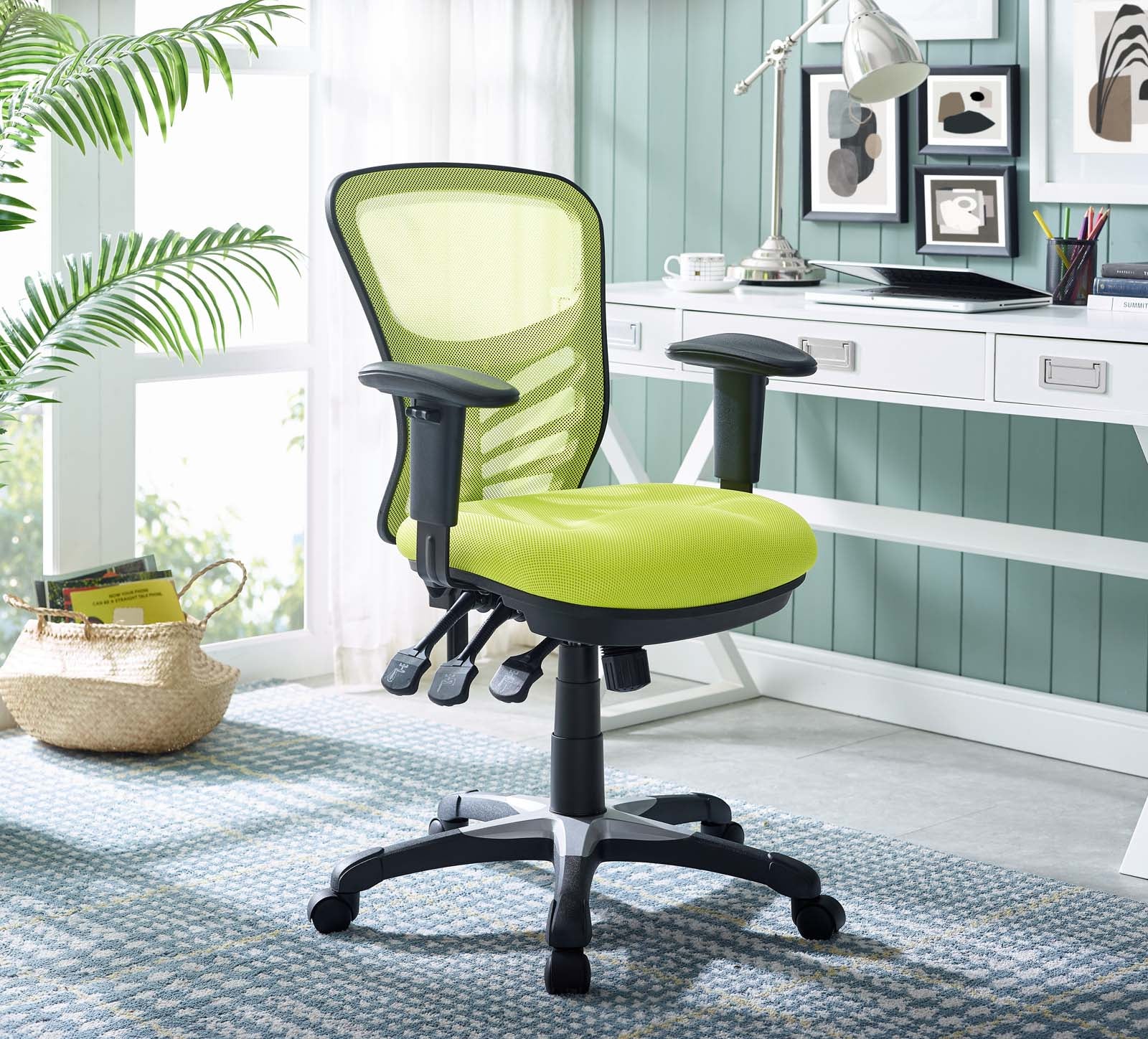 Modway Task Chairs - Articulate Office Chair Green