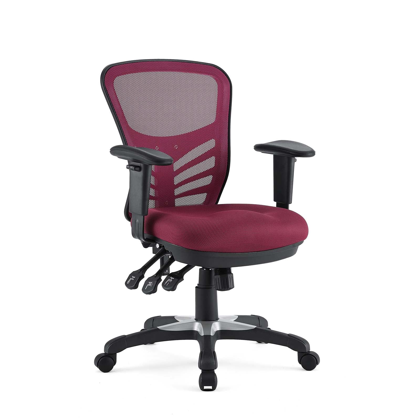 Modway Task Chairs - Articulate Mesh Office Chair Red