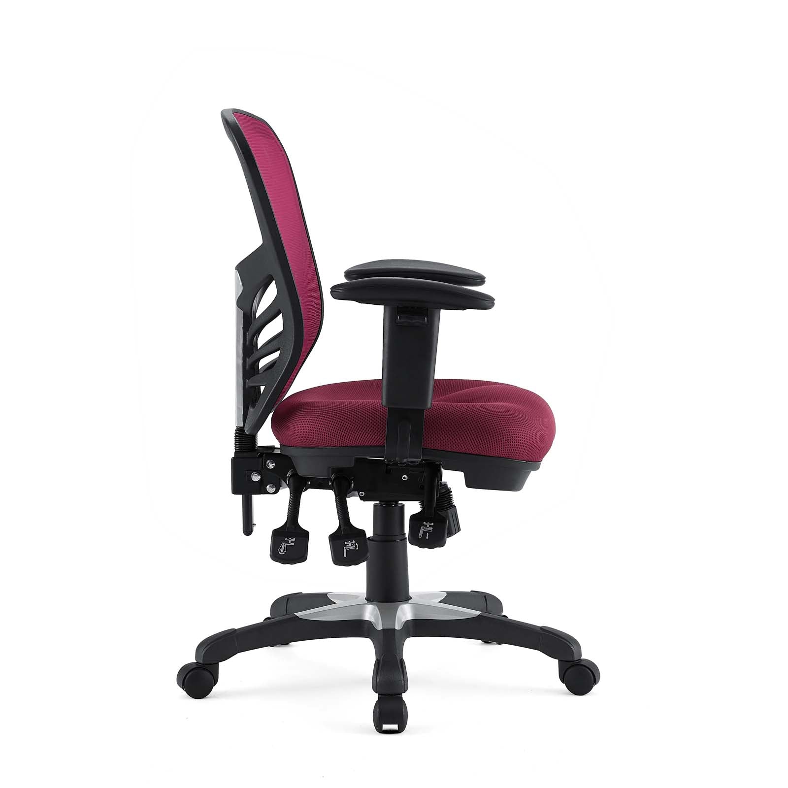 Modway Task Chairs - Articulate Mesh Office Chair Red