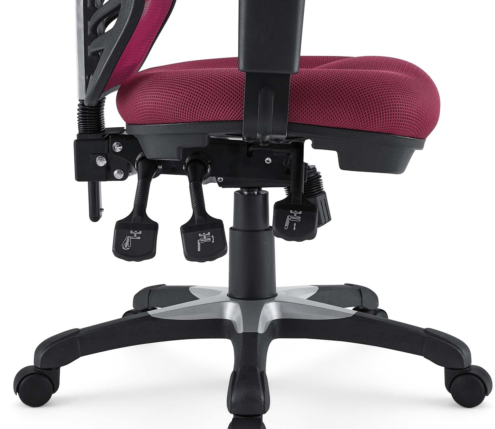 Modway Task Chairs - Articulate Mesh Office Chair Red