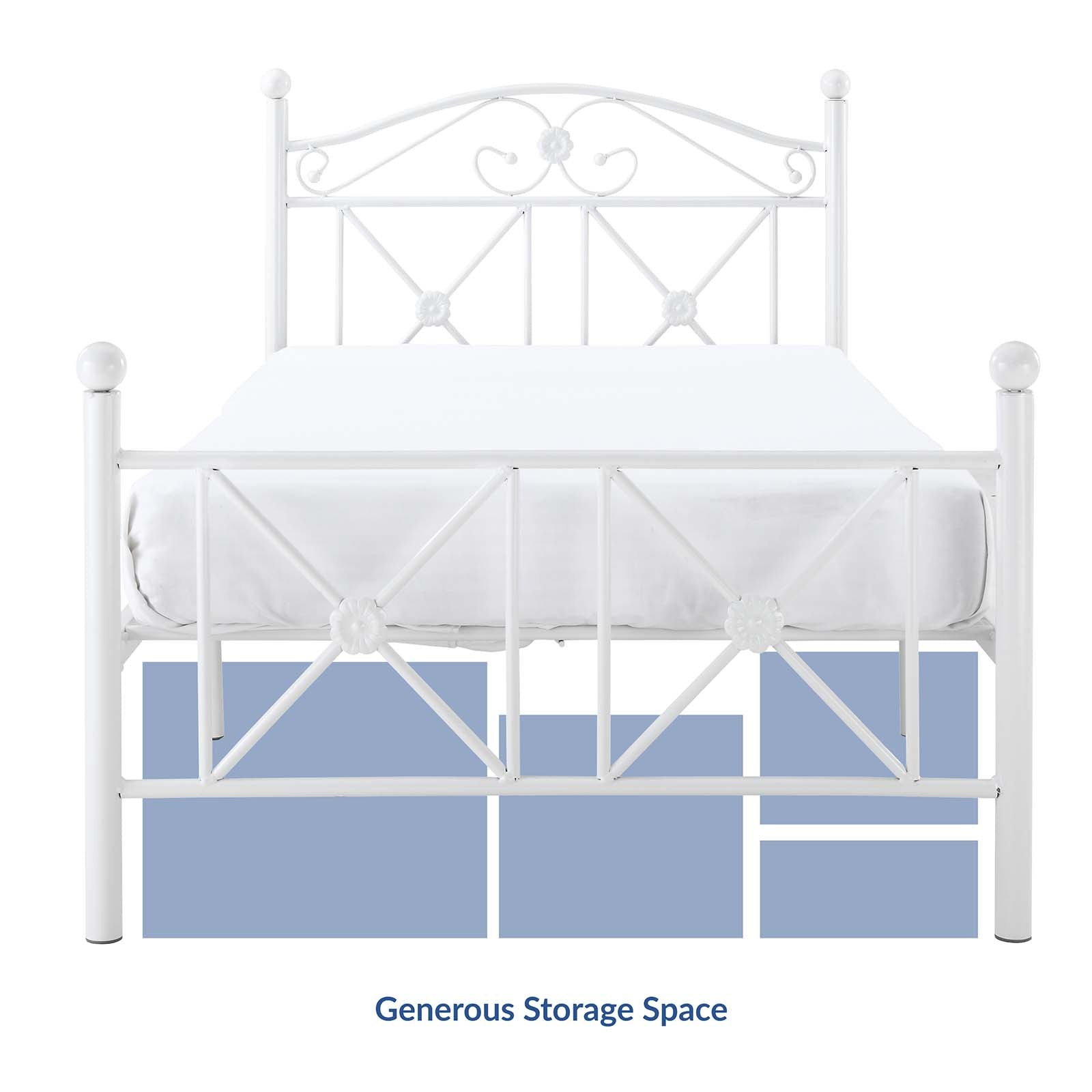 Modway Beds - Cottage Twin Bed White