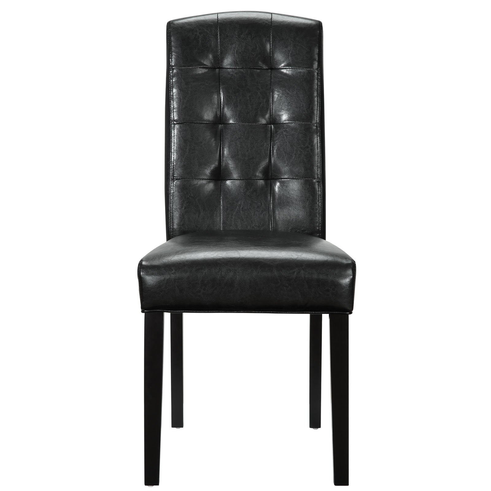 Modway Dining Chairs - Perdure Dining Vinyl Side Chair Black
