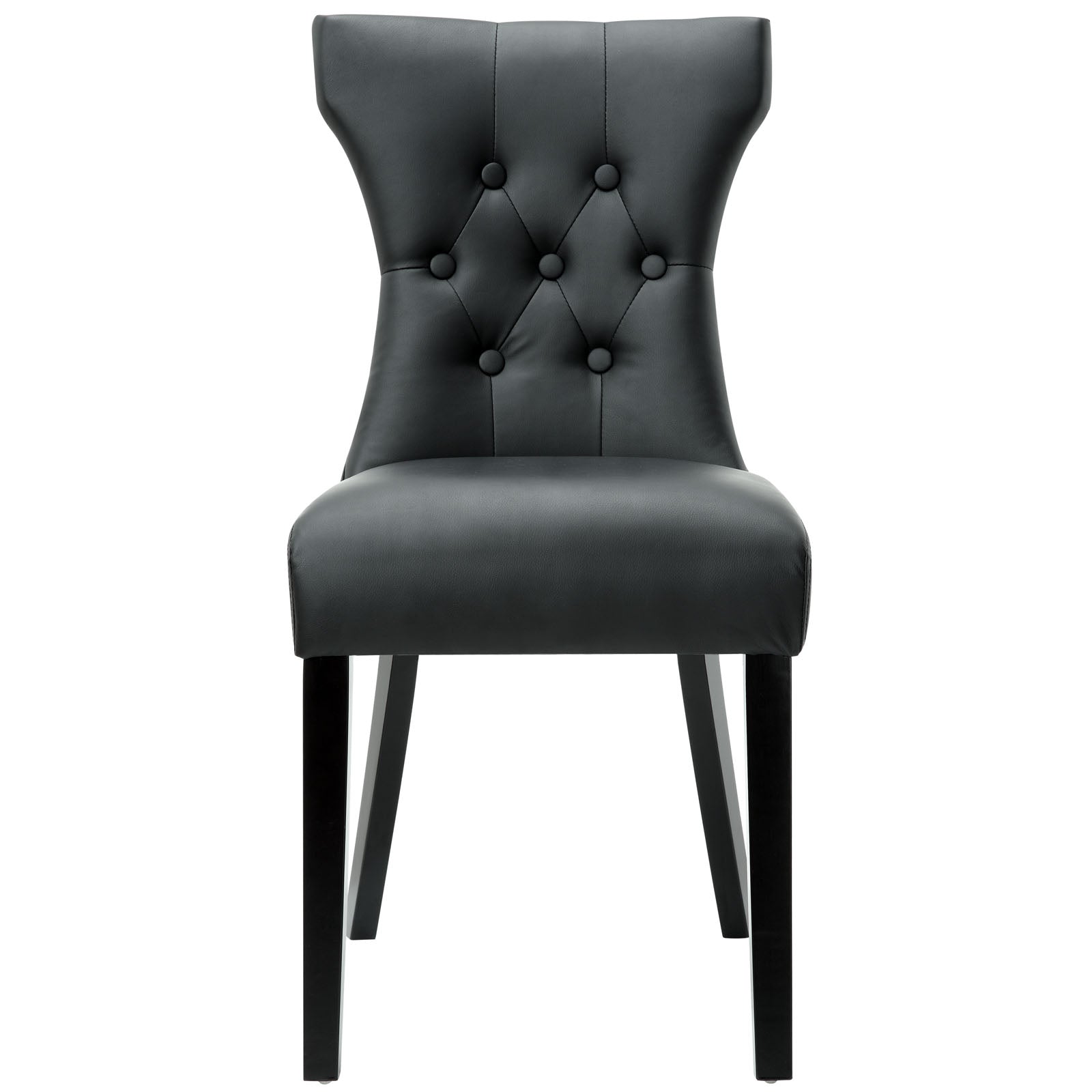 Modway Dining Chairs - Silhouette Dining Side Chair Black