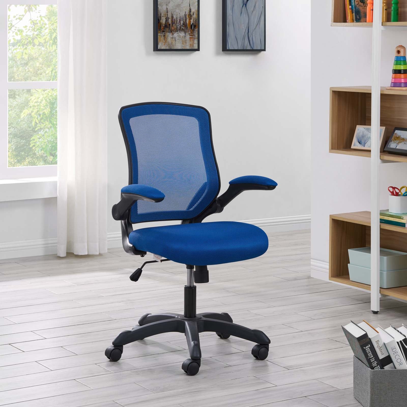 Modway Task Chairs - Veer Mesh Office Chair Blue