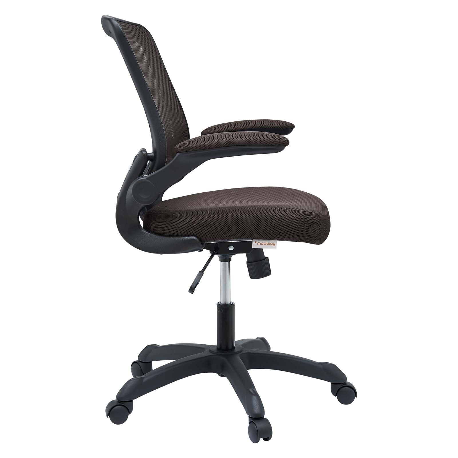 Modway Task Chairs - Veer Mesh Office Chair Brown