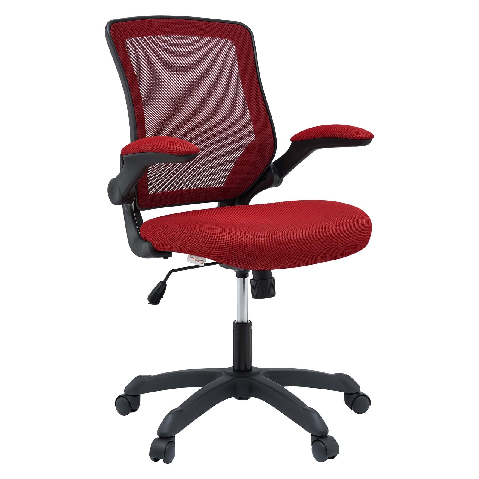 Modway Task Chairs - Veer Mesh Office Chair Red