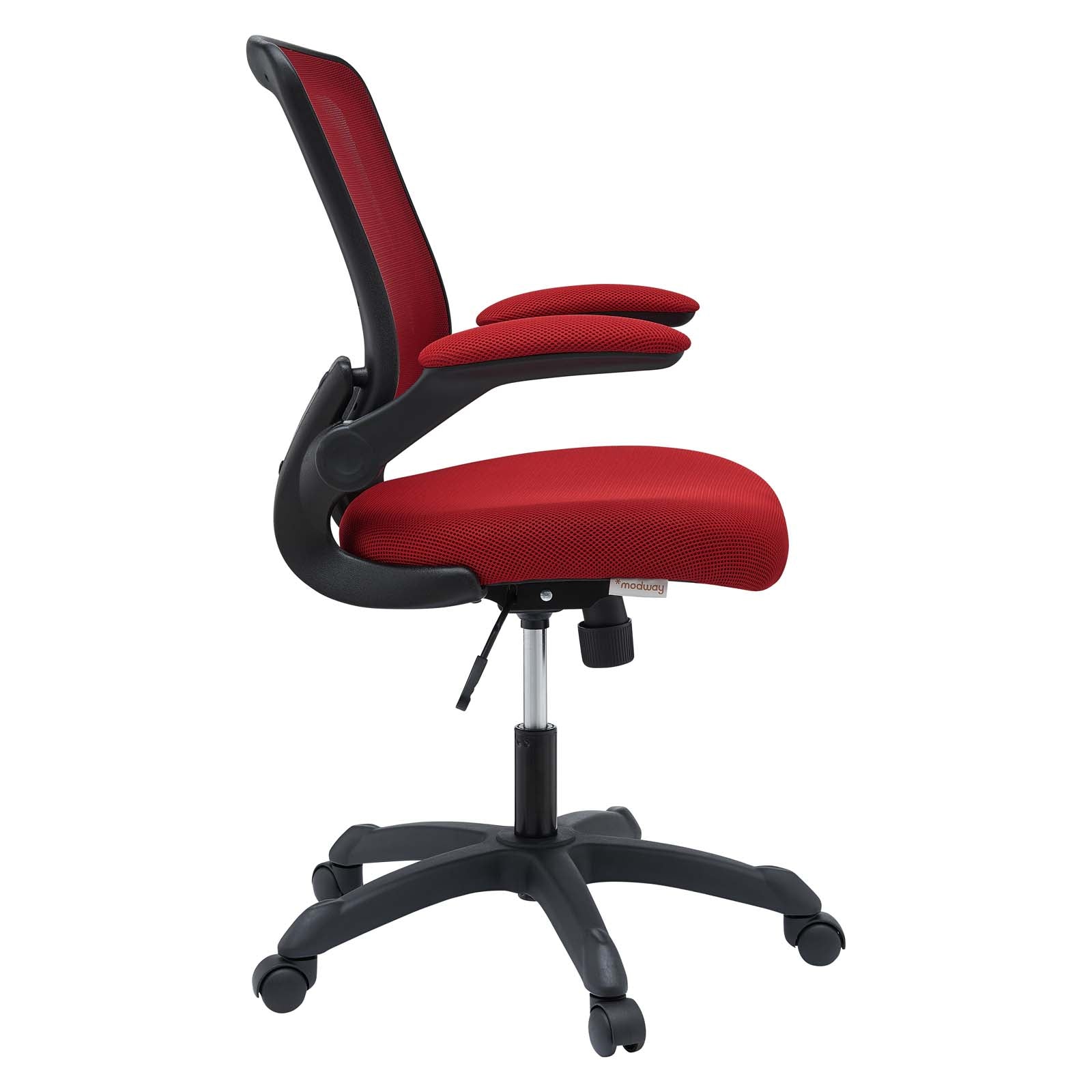 Modway Task Chairs - Veer Mesh Office Chair Red
