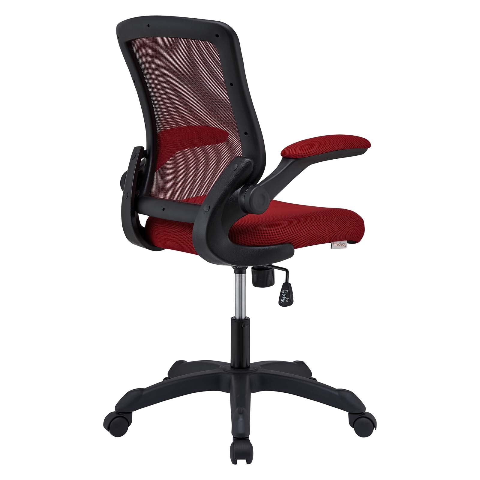 Modway Task Chairs - Veer Mesh Office Chair Red