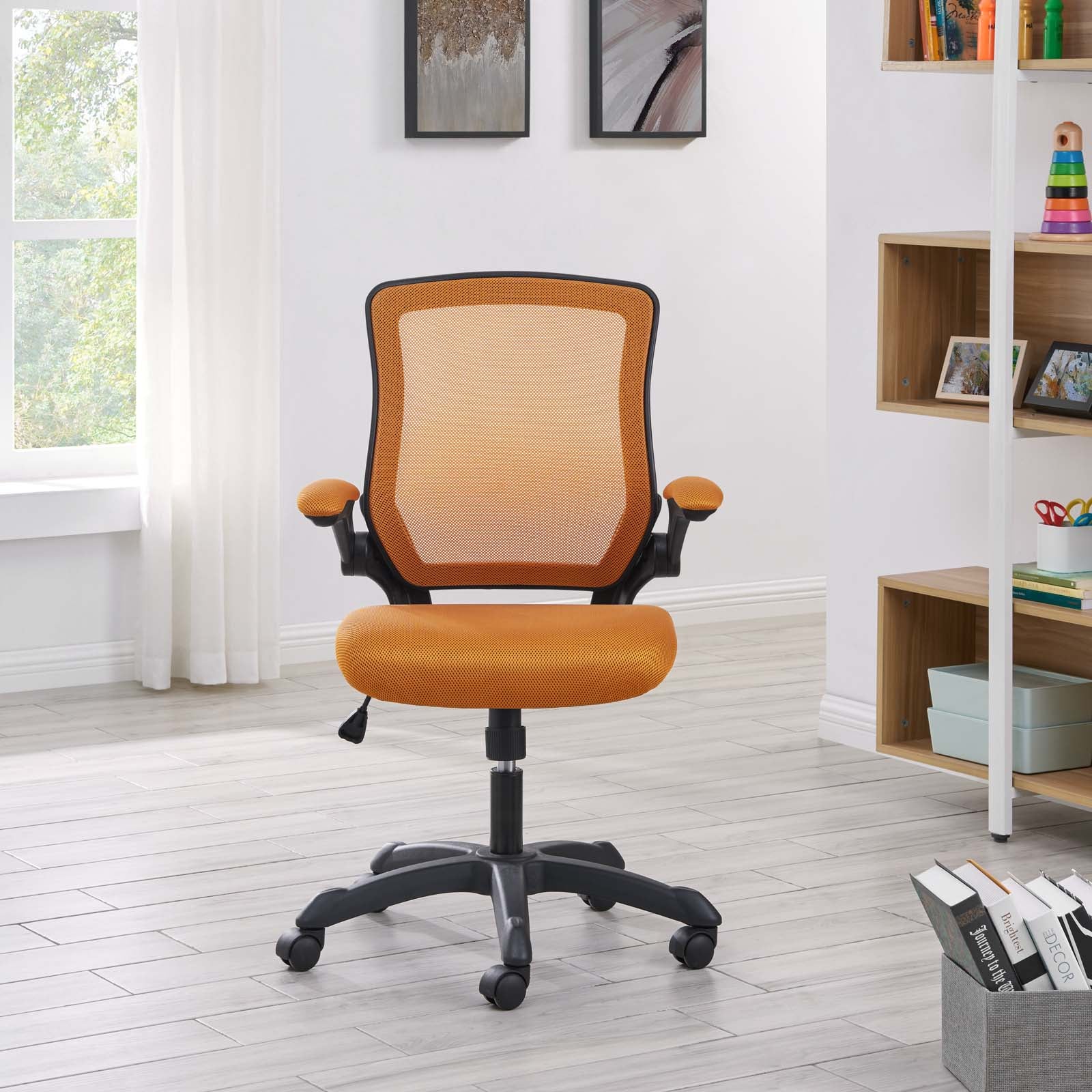 Modway Task Chairs - Veer Mesh Office Chair Tan