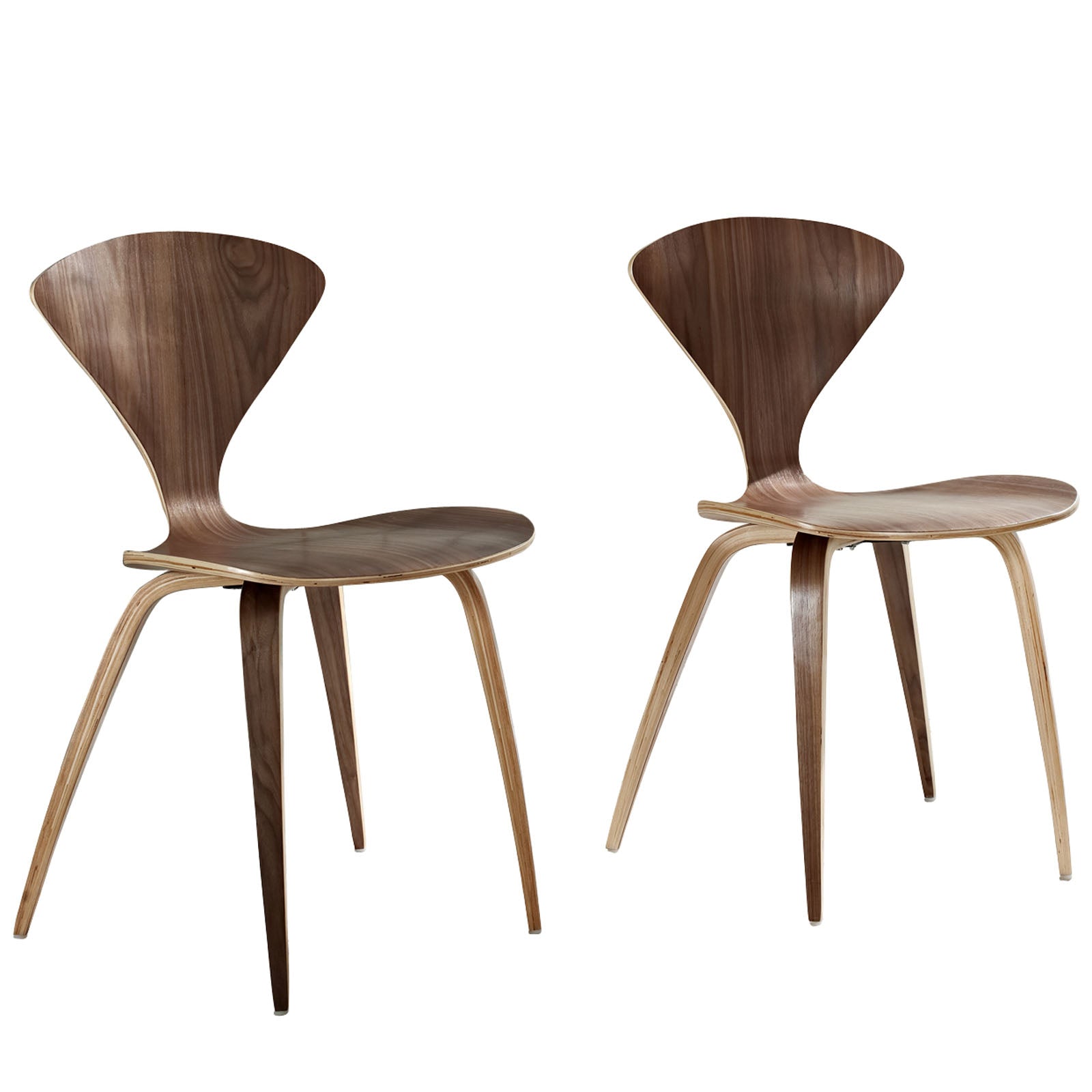 Modway Dining Chairs - Vortex Dining Chairs ( Set Of 2 ) Dark Walnut